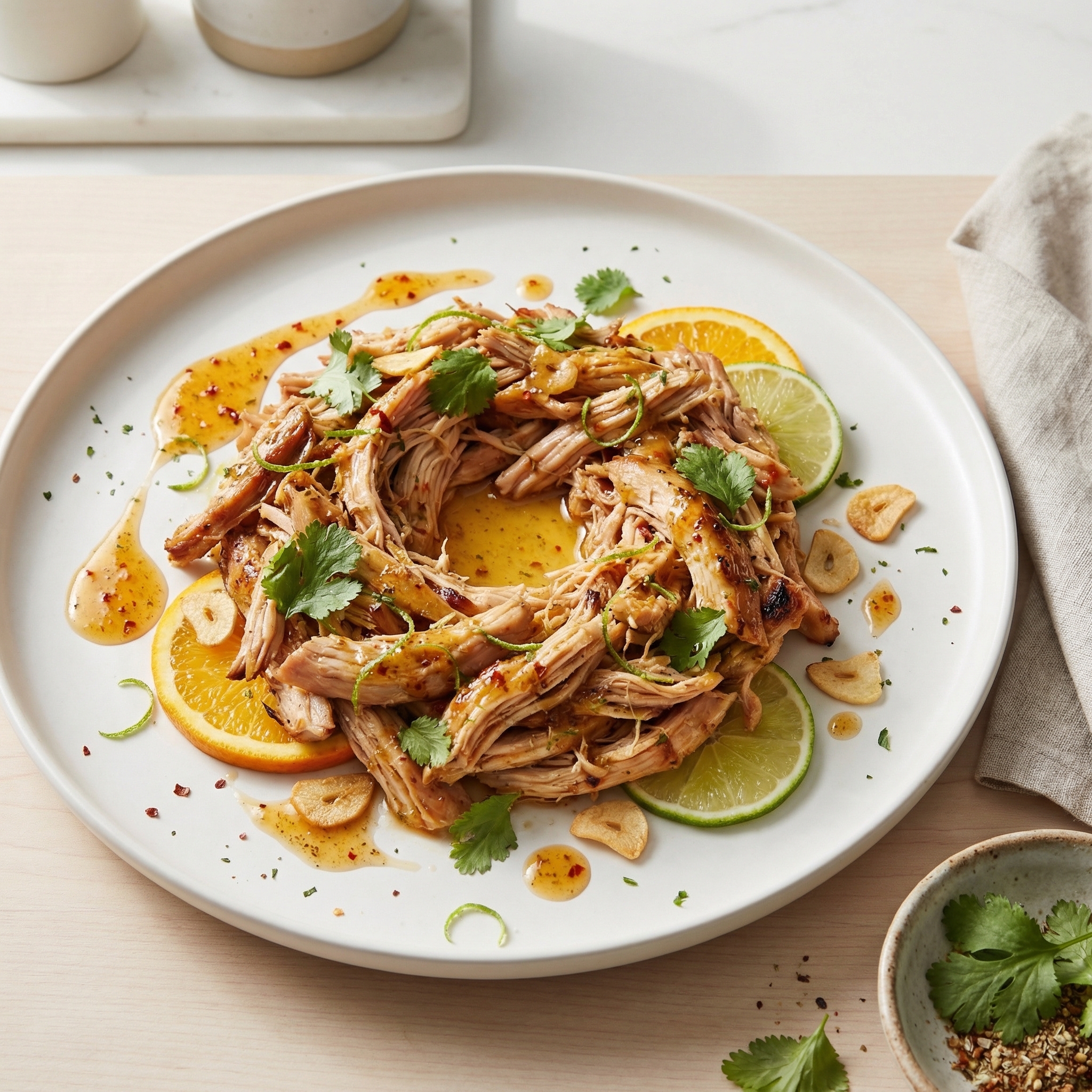 Citrus-Garlic Mojo Chicken in the Slow Cooker