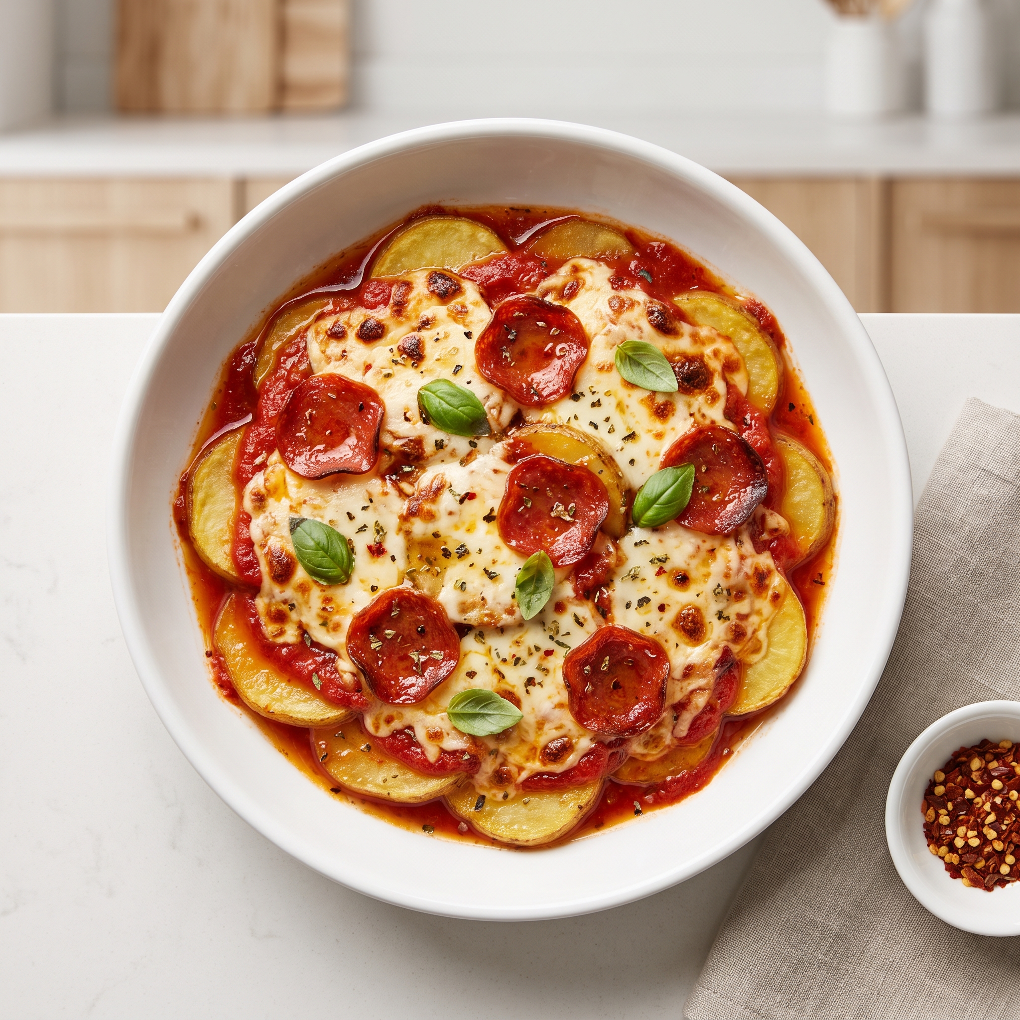 Slow Cooker Pizza Potatoes