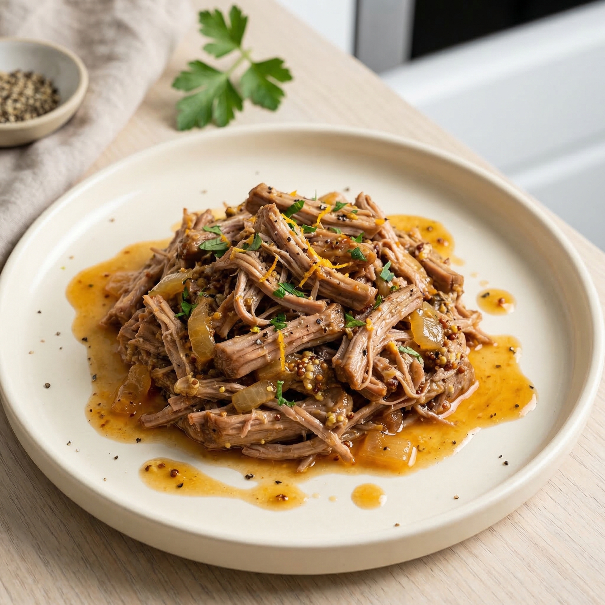 Crockpot Orange-Juice Pulled Pork