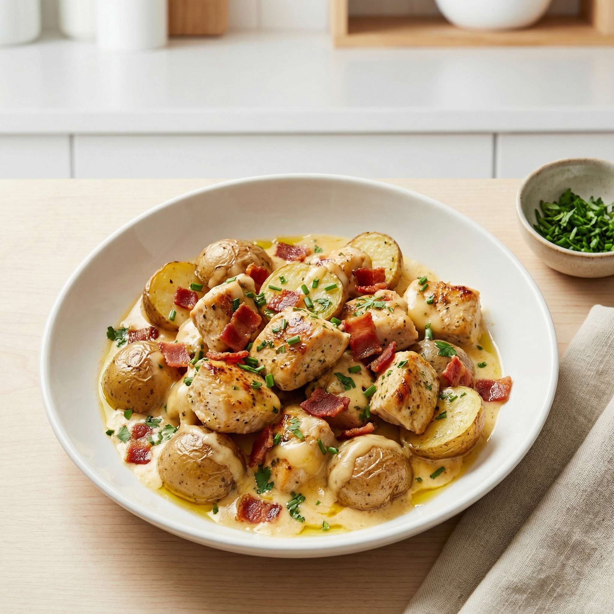 Slow Cooker Loaded Chicken and Potatoes