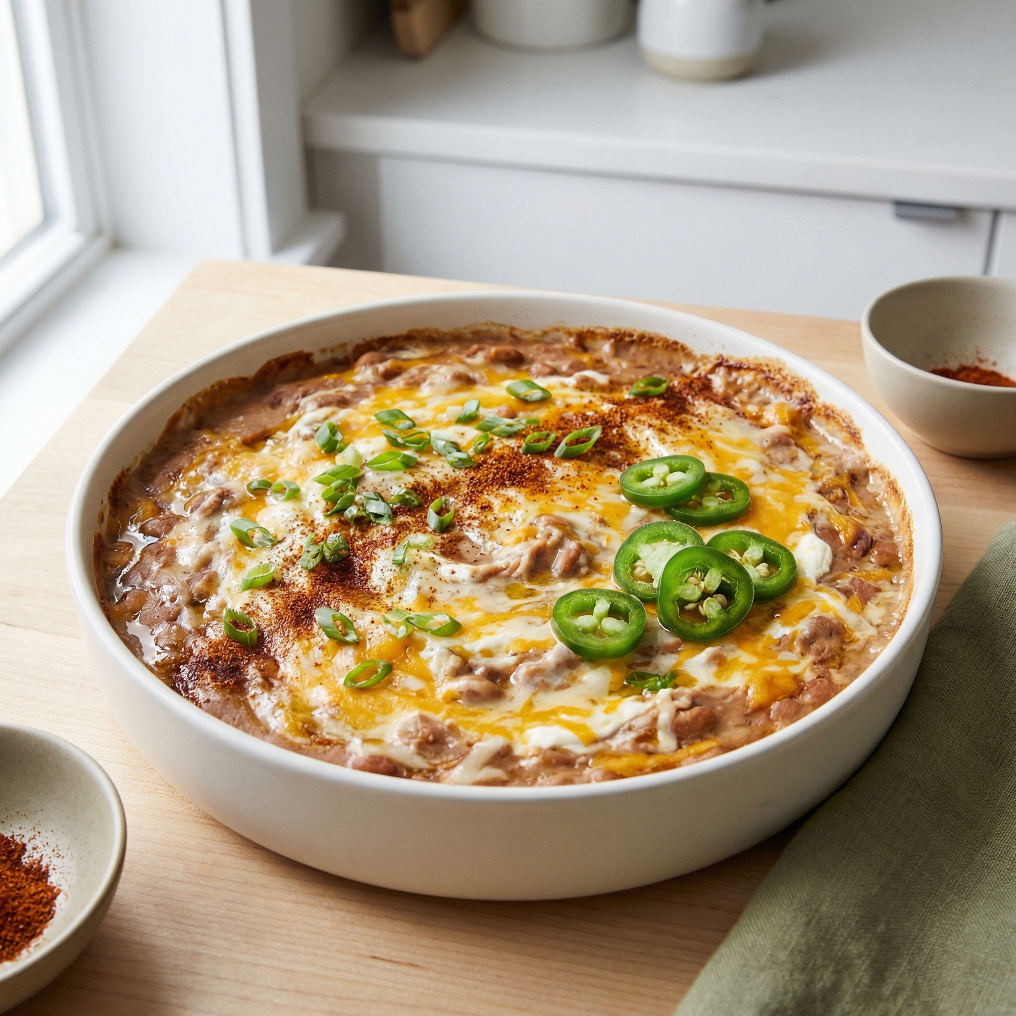 Slow Cooker Hot Bean Dip