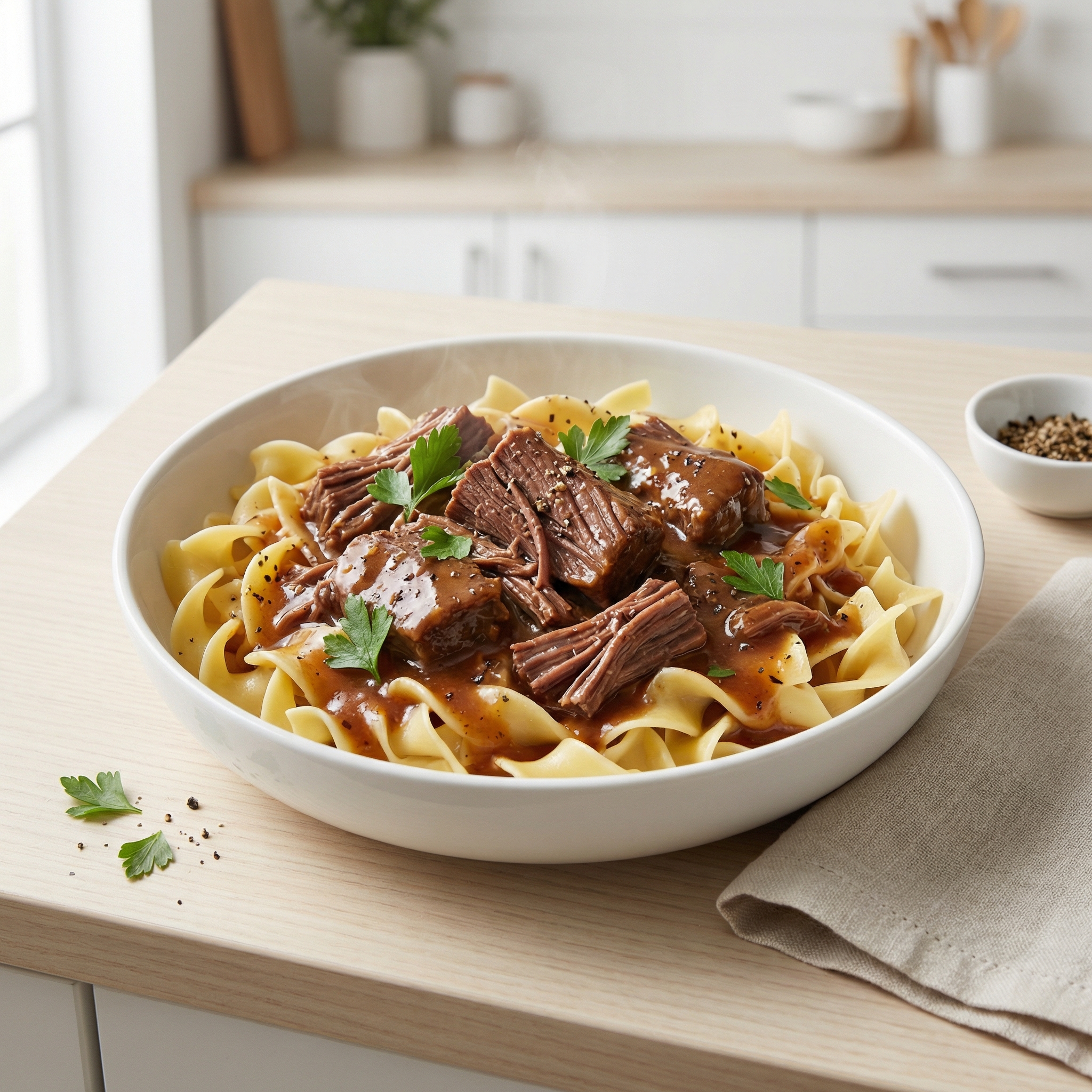 Sauerbraten Beef in Gingersnap Gravy