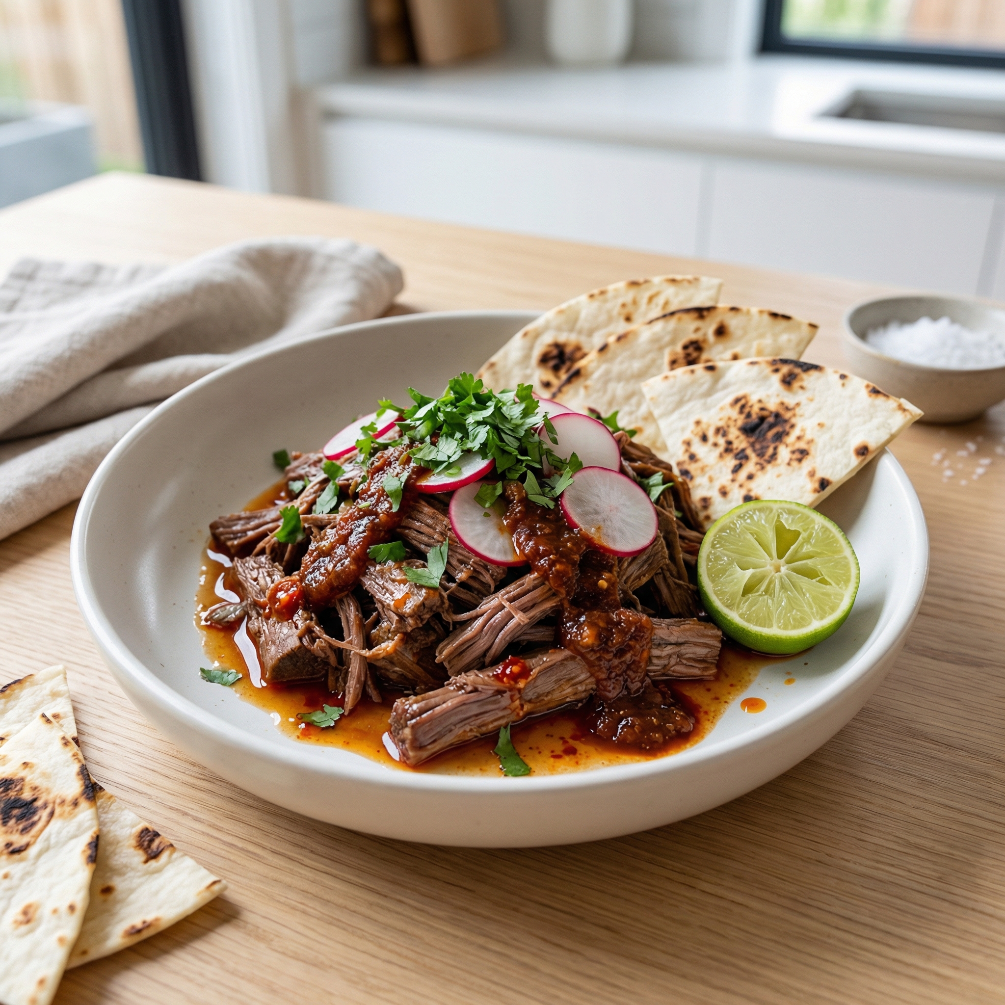 Slow Cooker Shredded Beef for Tacos and Burritos
