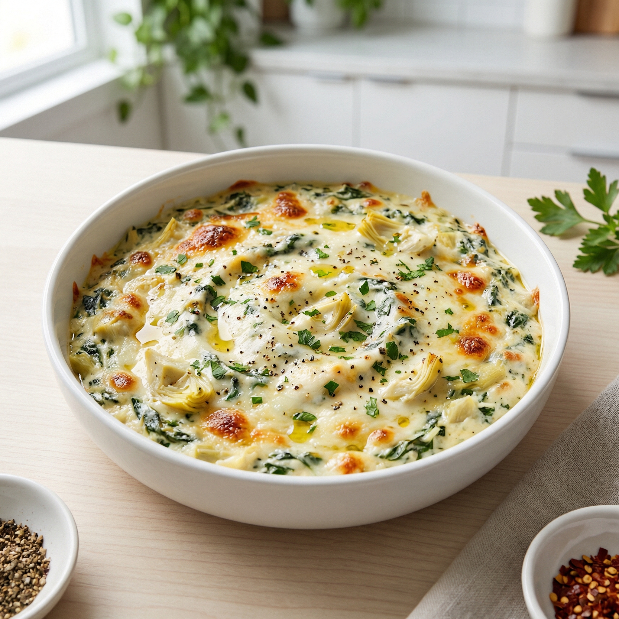 Slow Cooker Spinach-Artichoke Dip