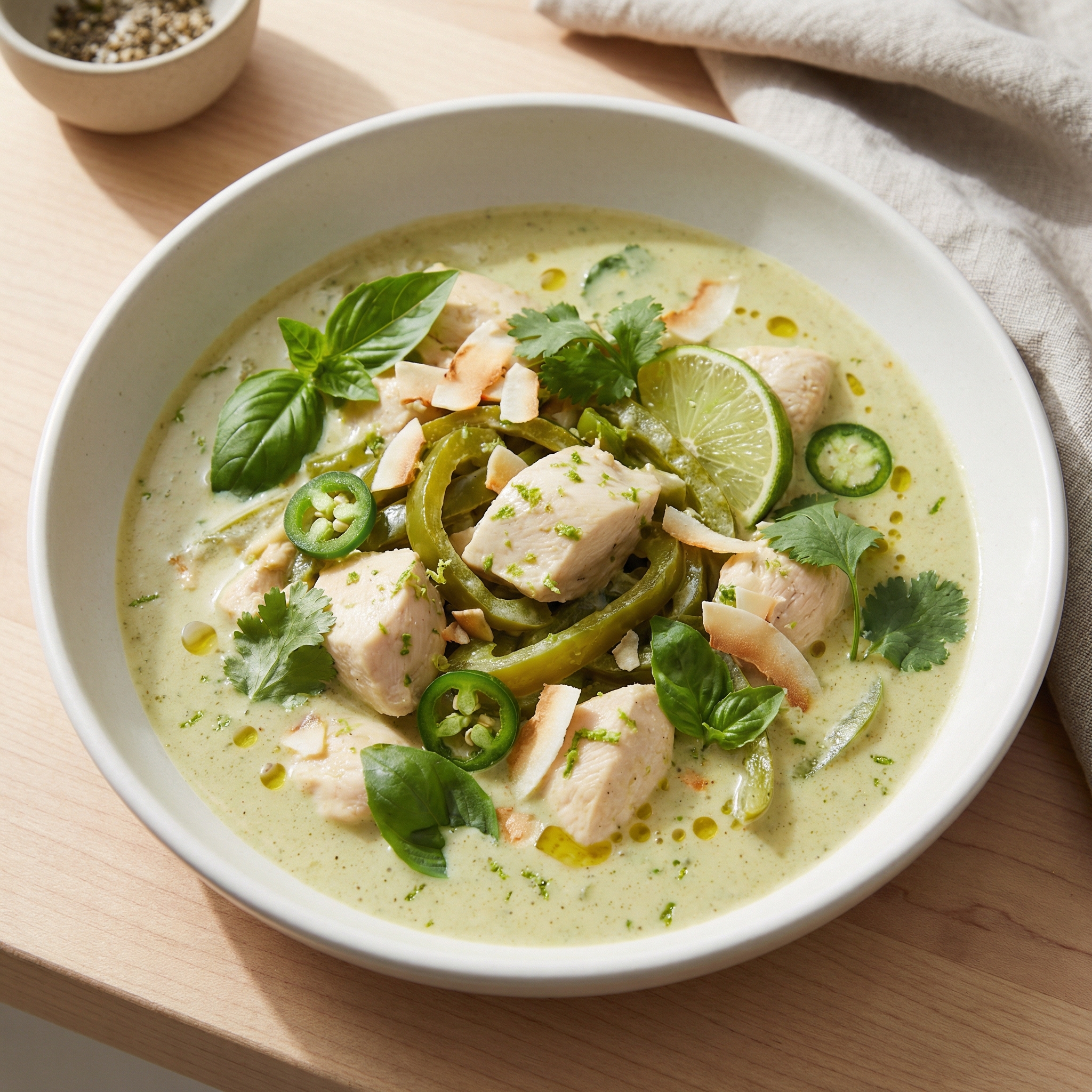 Crockpot Thai Green Chicken Curry