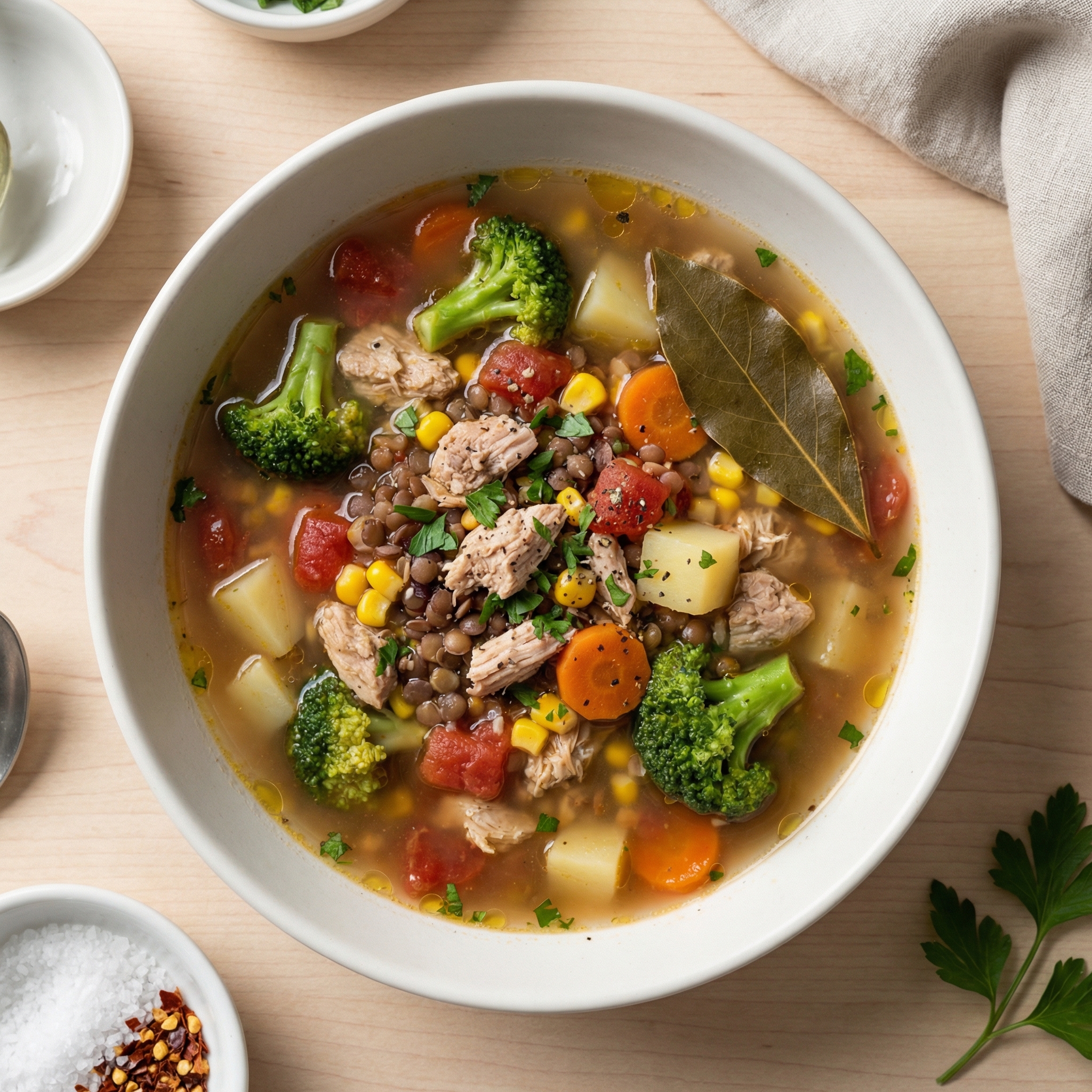 Crockpot Turkey and Veggie Soup