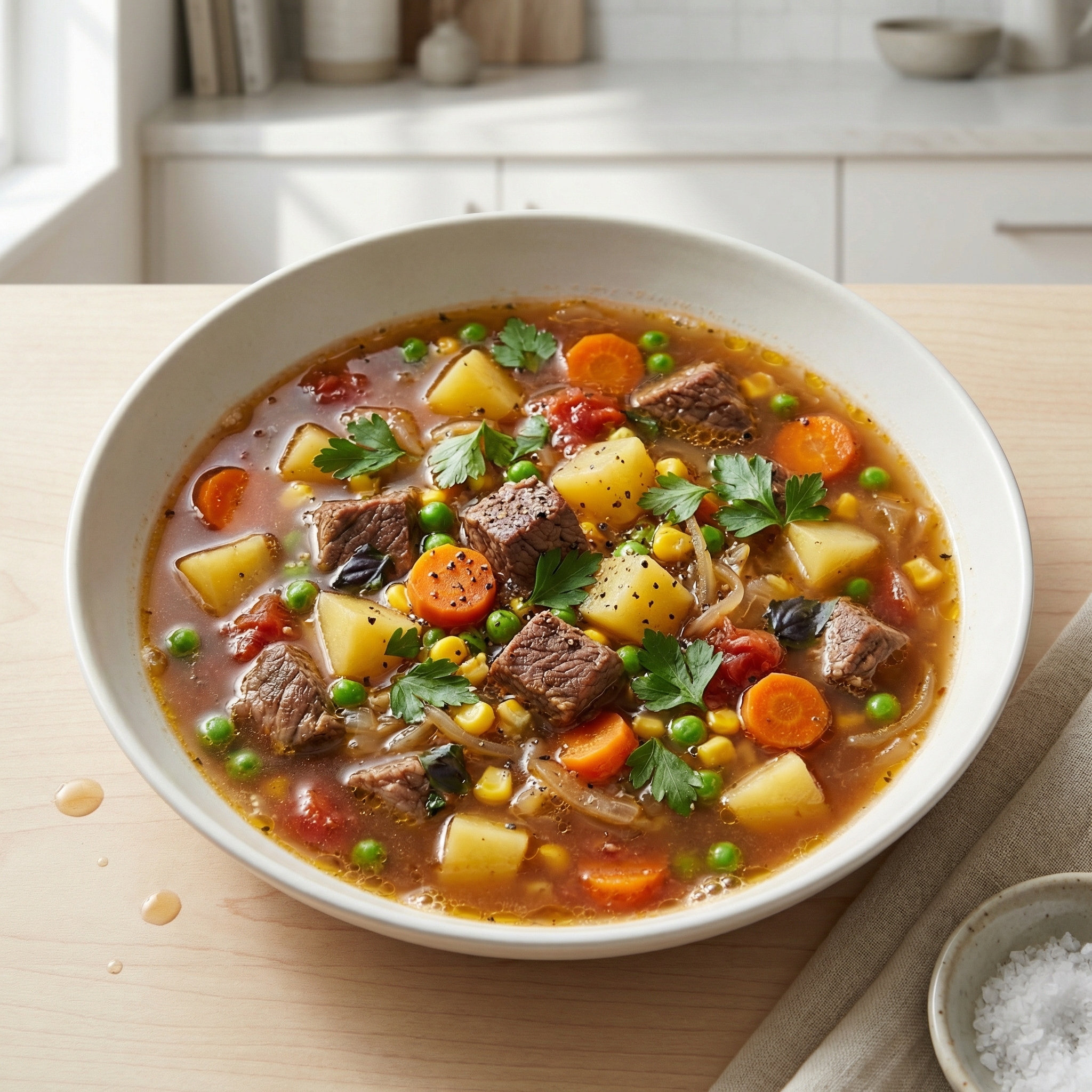 Alison's Crockpot Hearty Vegetable-Beef Soup