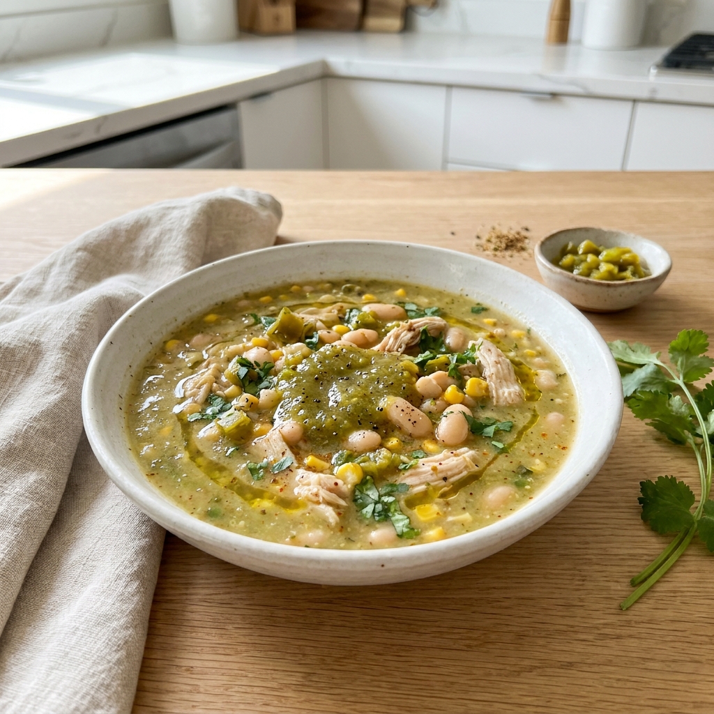 Slow Cooker White Bean Chicken Chili