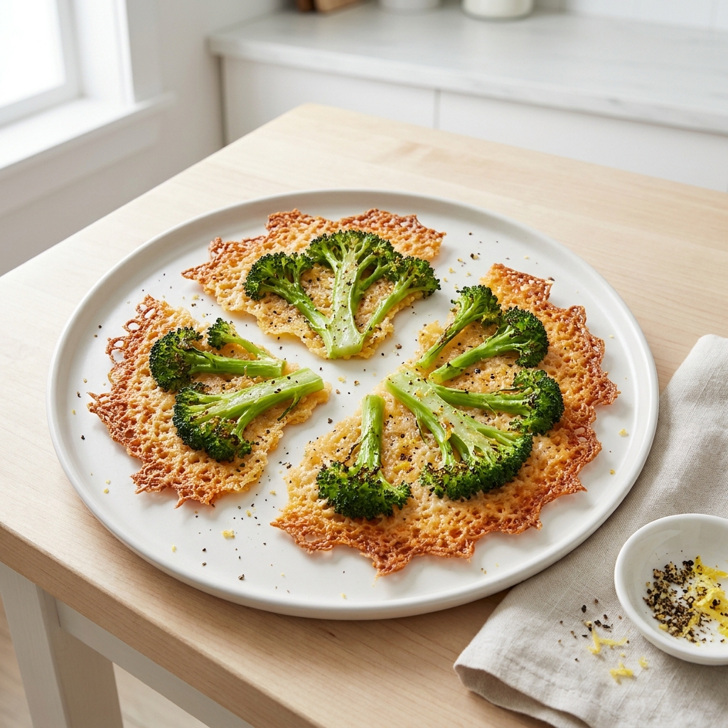 Smashed Broccoli with Cheese