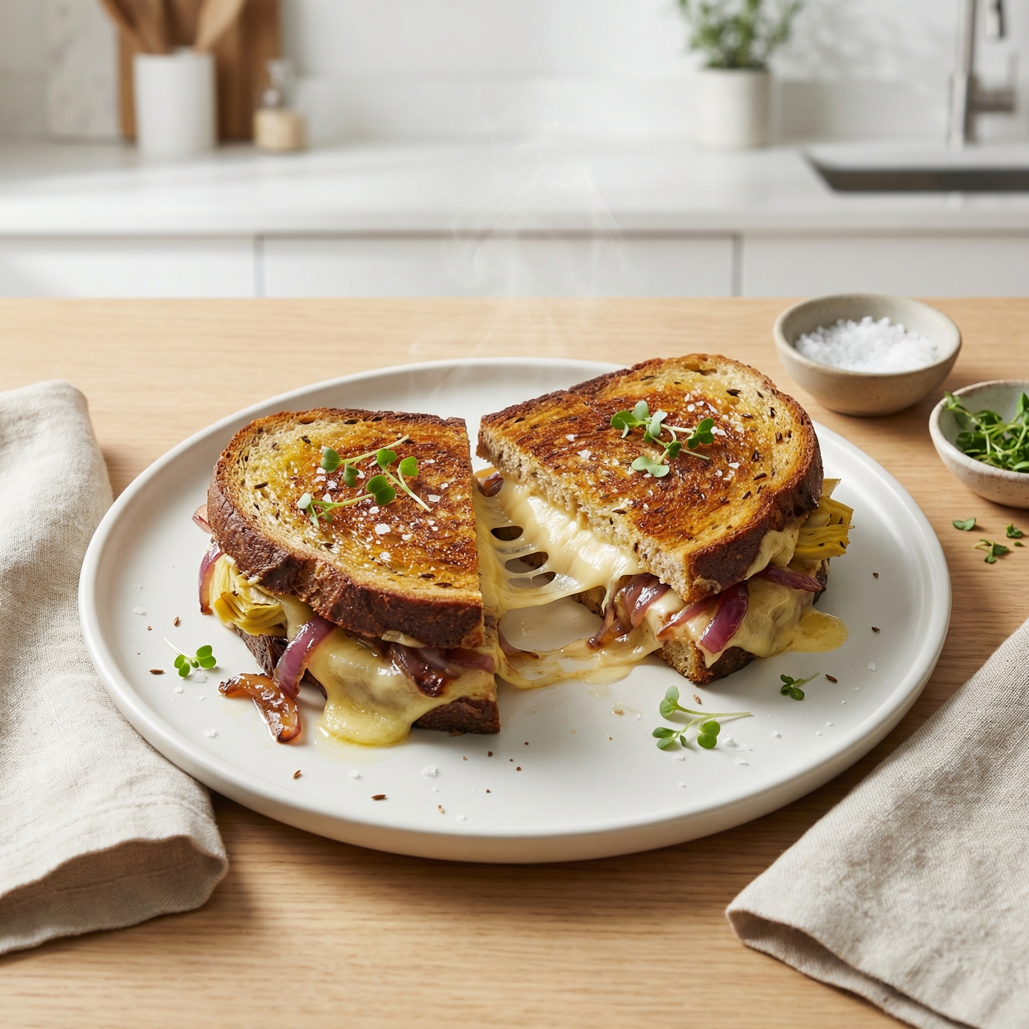 Gourmet Grilled Cheese on Rye