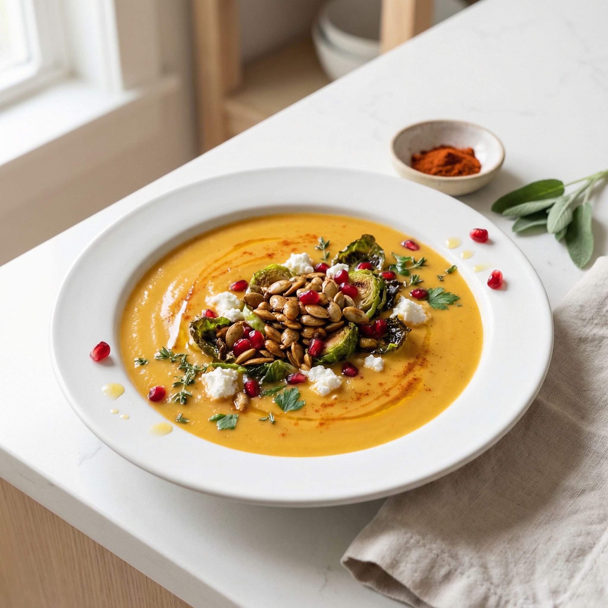 Smoky Butternut Squash Bisque