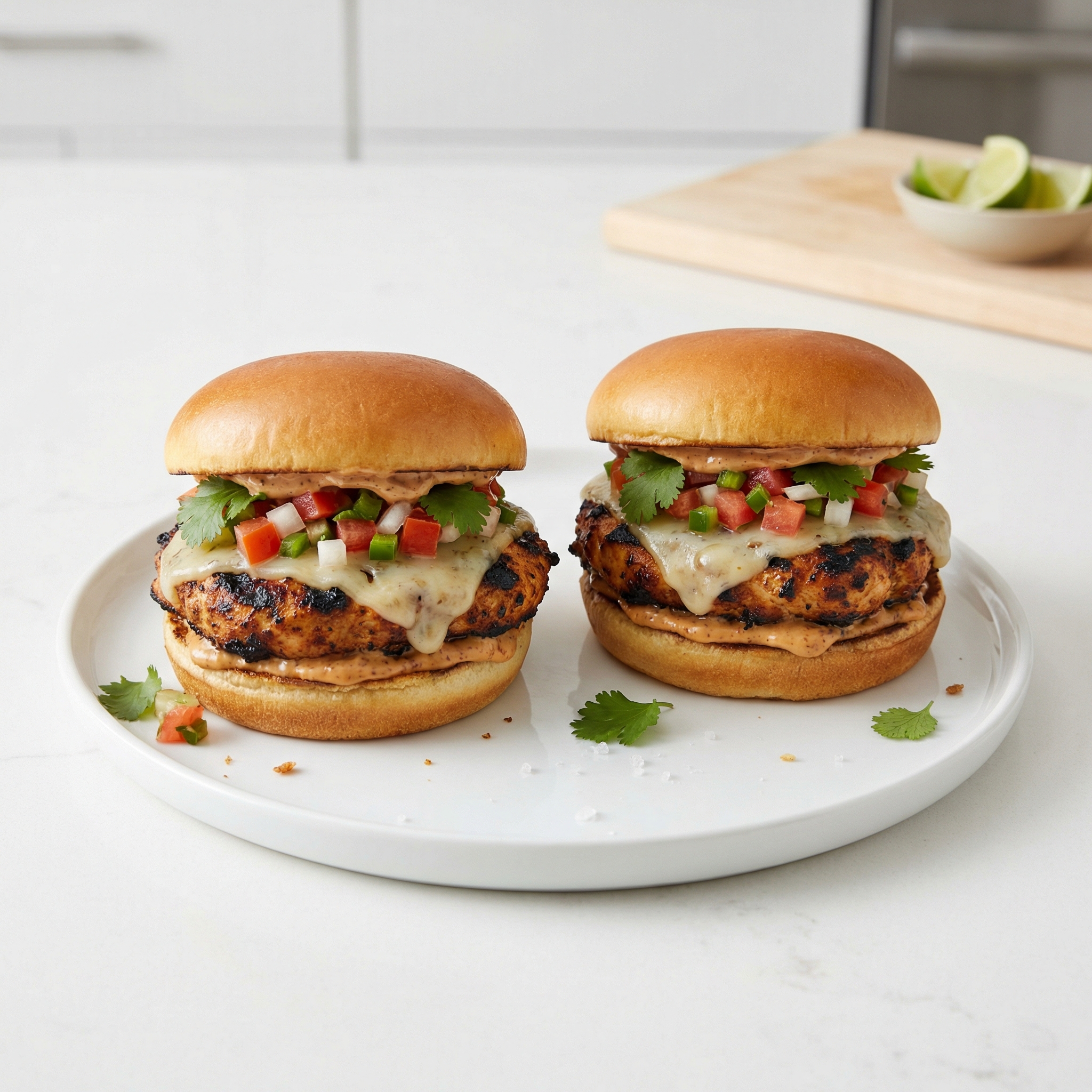 Chipotle Chicken Burgers