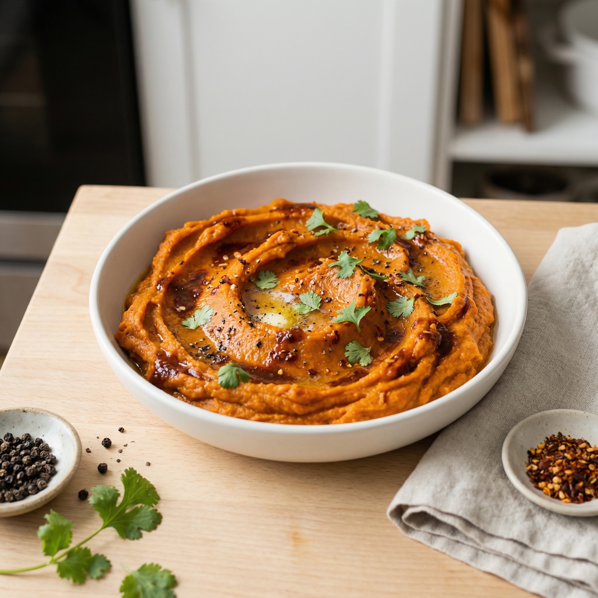 Smoky Chipotle Mashed Garnet Yams