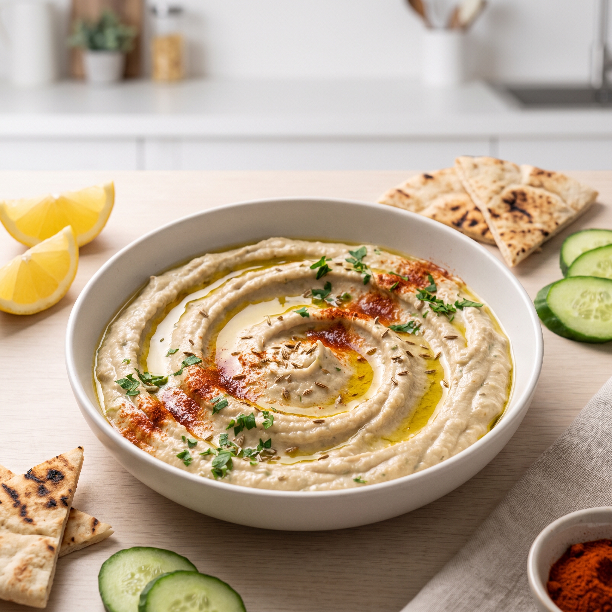 Smoky Eggplant Tahini Dip (Baba Ganoush)