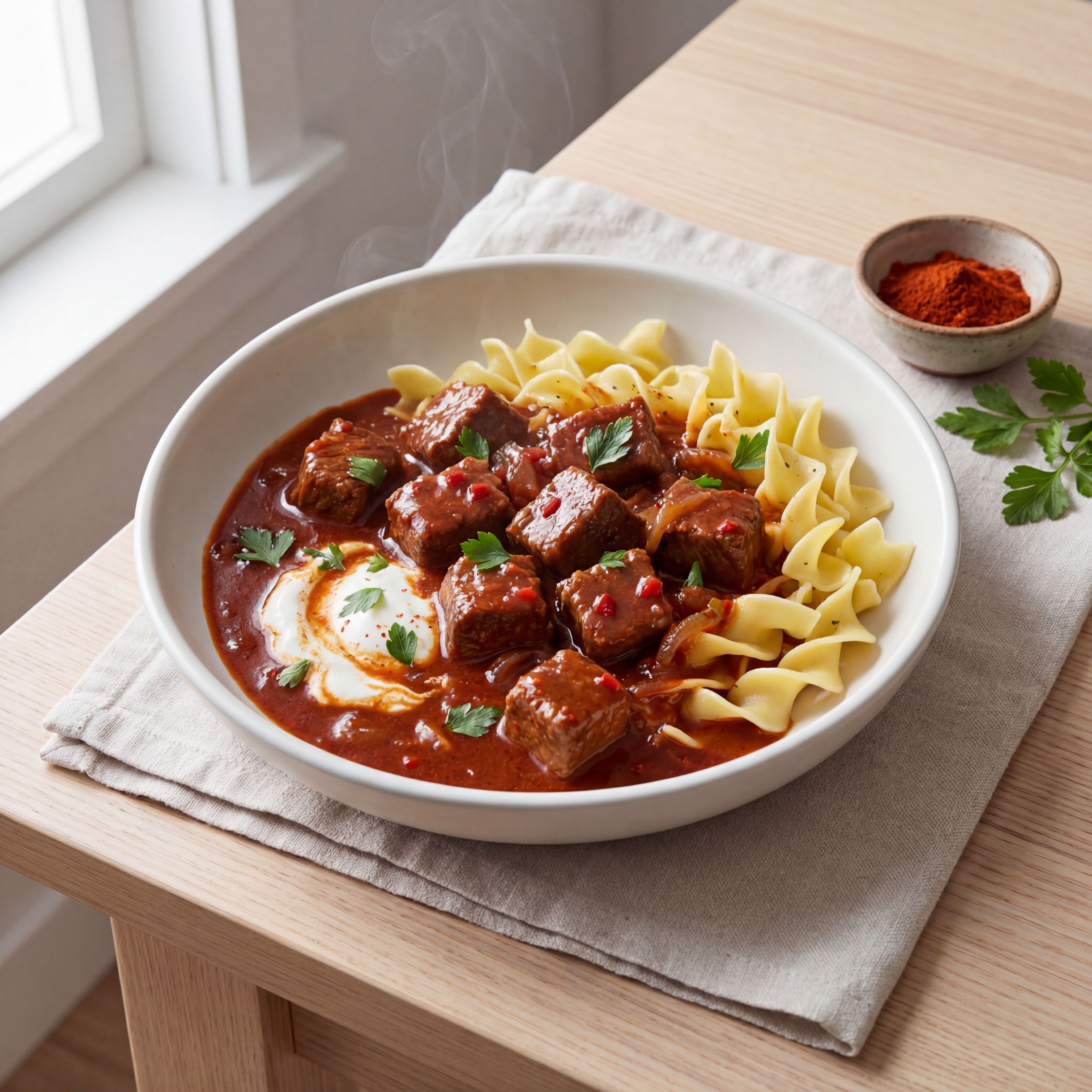 Smoked Paprika Goulash for the Slow Cooker