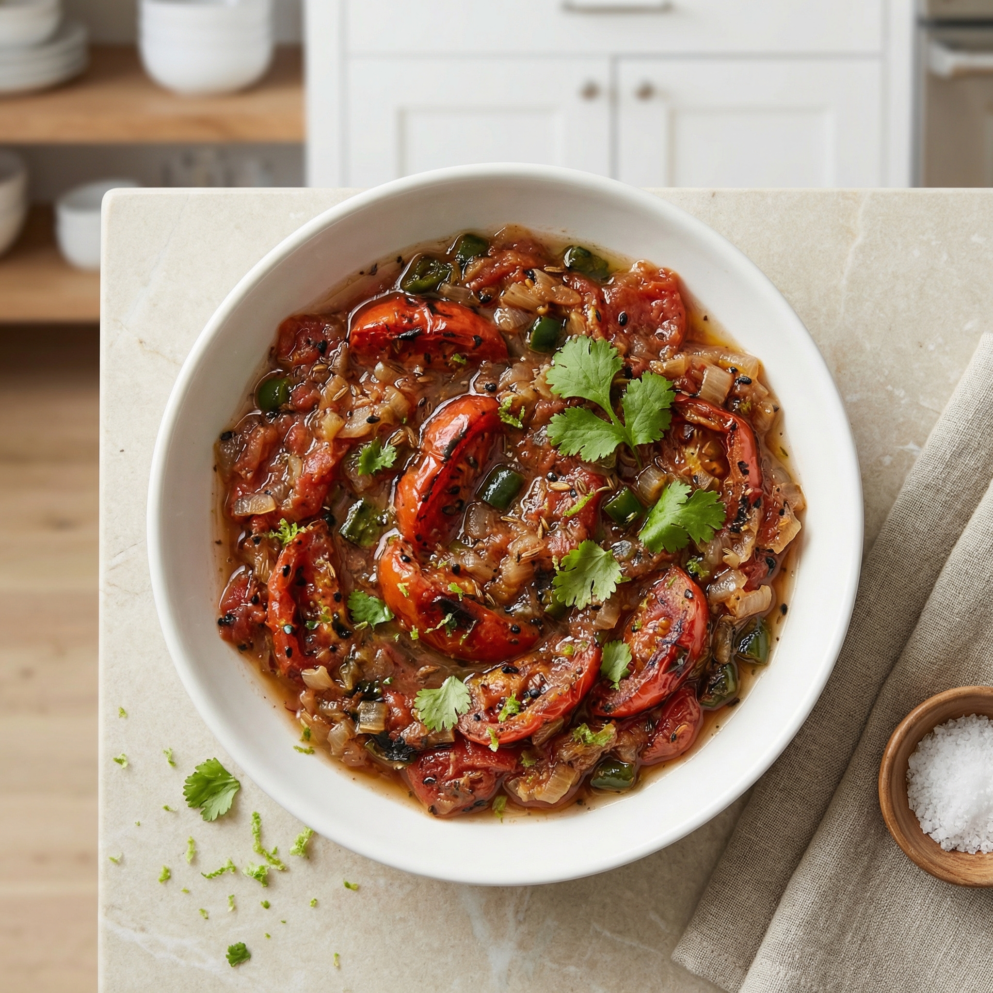 Charred Roma Tomato Salsa