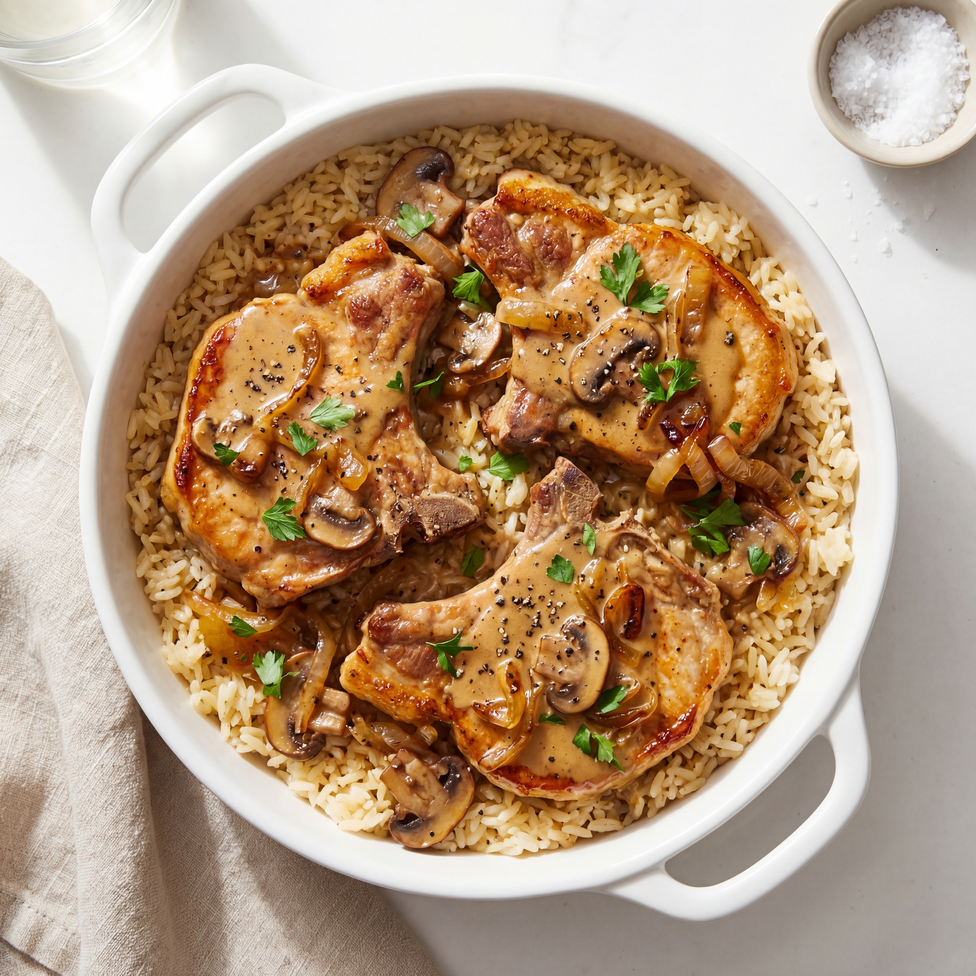 Stick of Butter Smothered Pork Chops