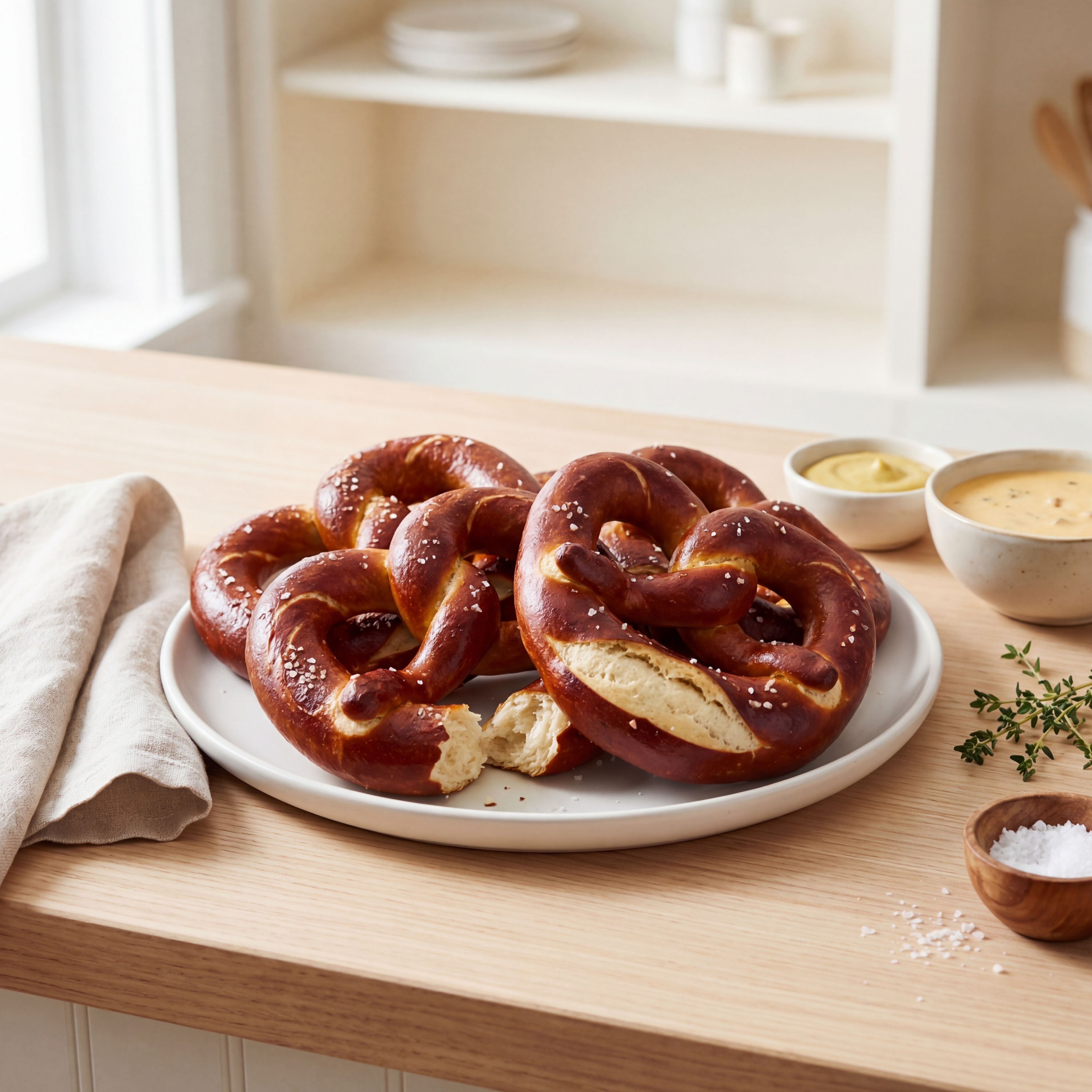 Soft Pretzels from Pizza Dough