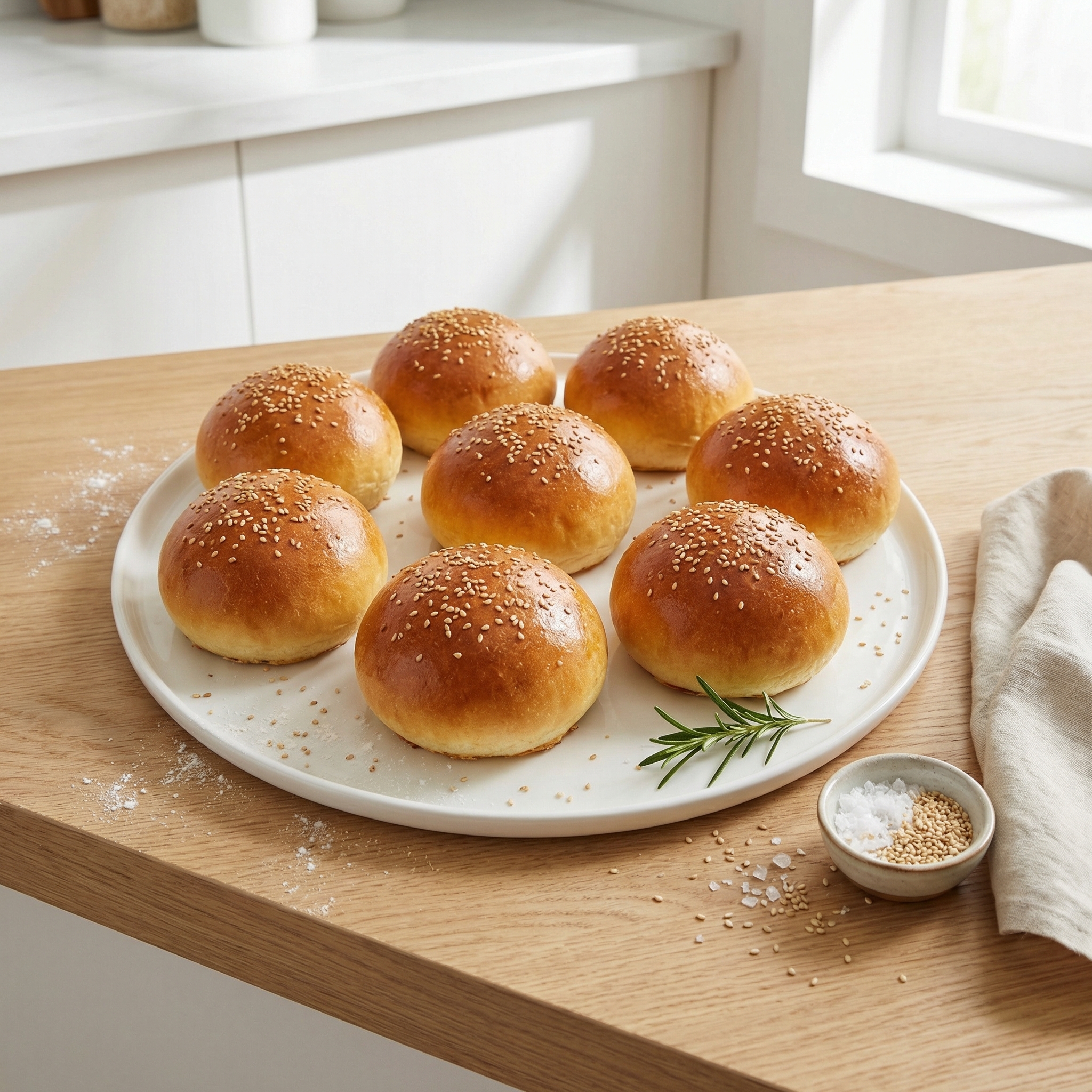 Homemade Hamburger Buns
