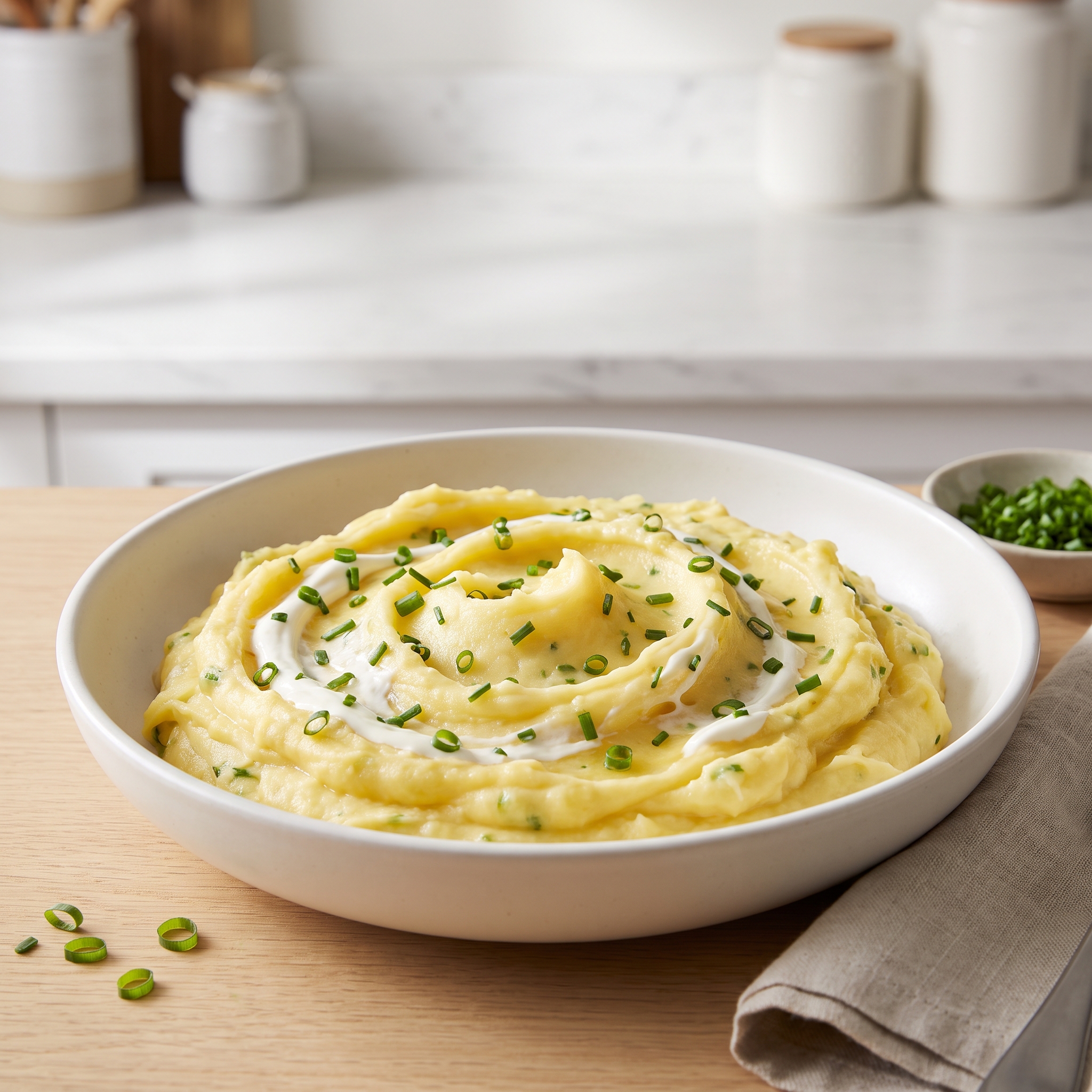 Sour Cream and Chive Mashed Potatoes