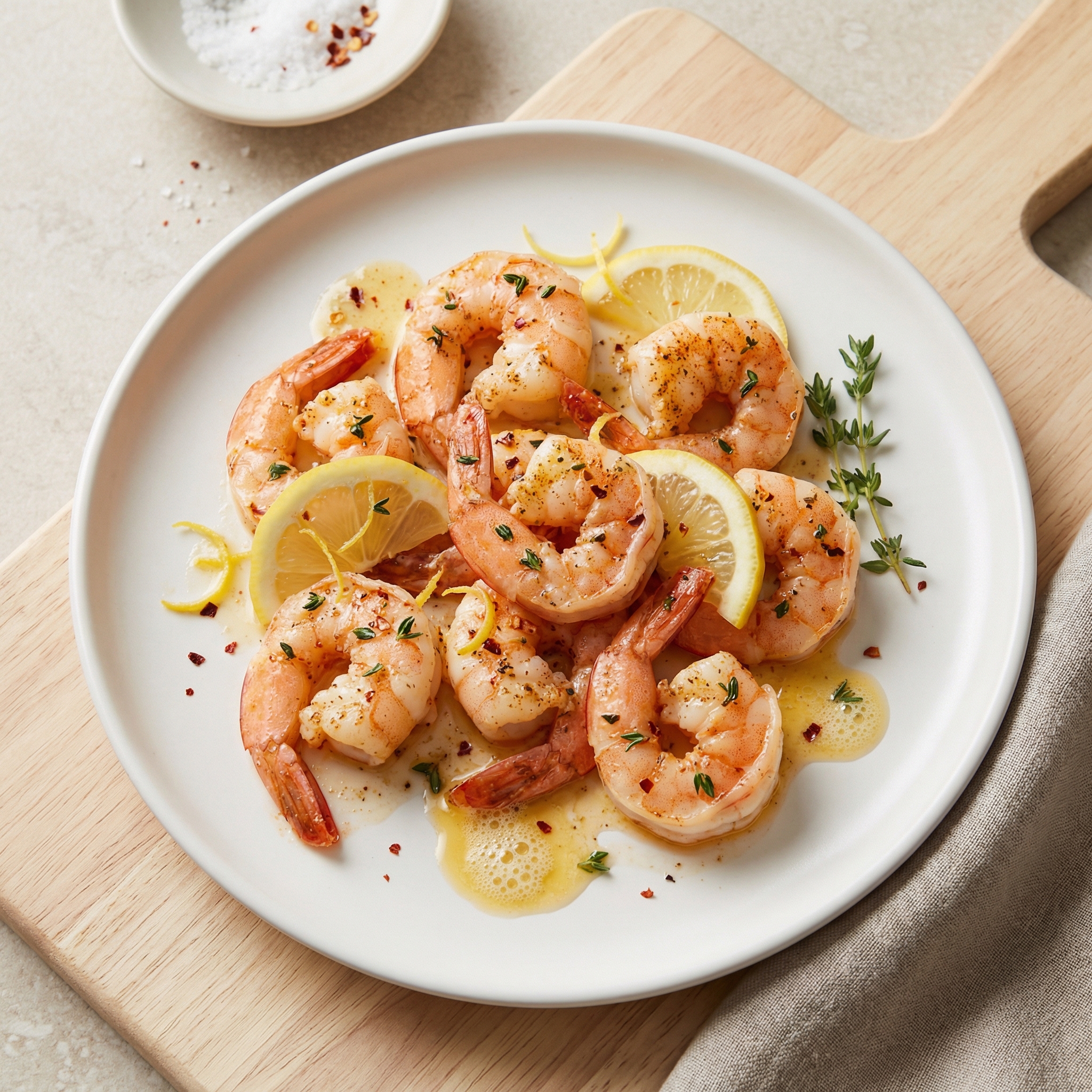 Sous Vide Lemon-Butter Shrimp