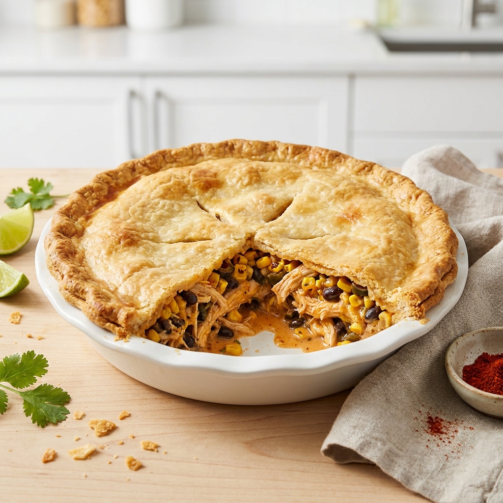 Southwest Chicken Pie