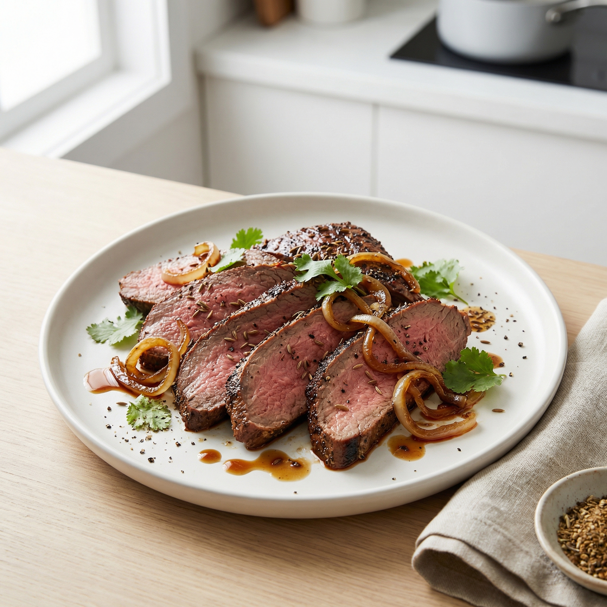 Roasted Tri-Tip with Soy and Cumin