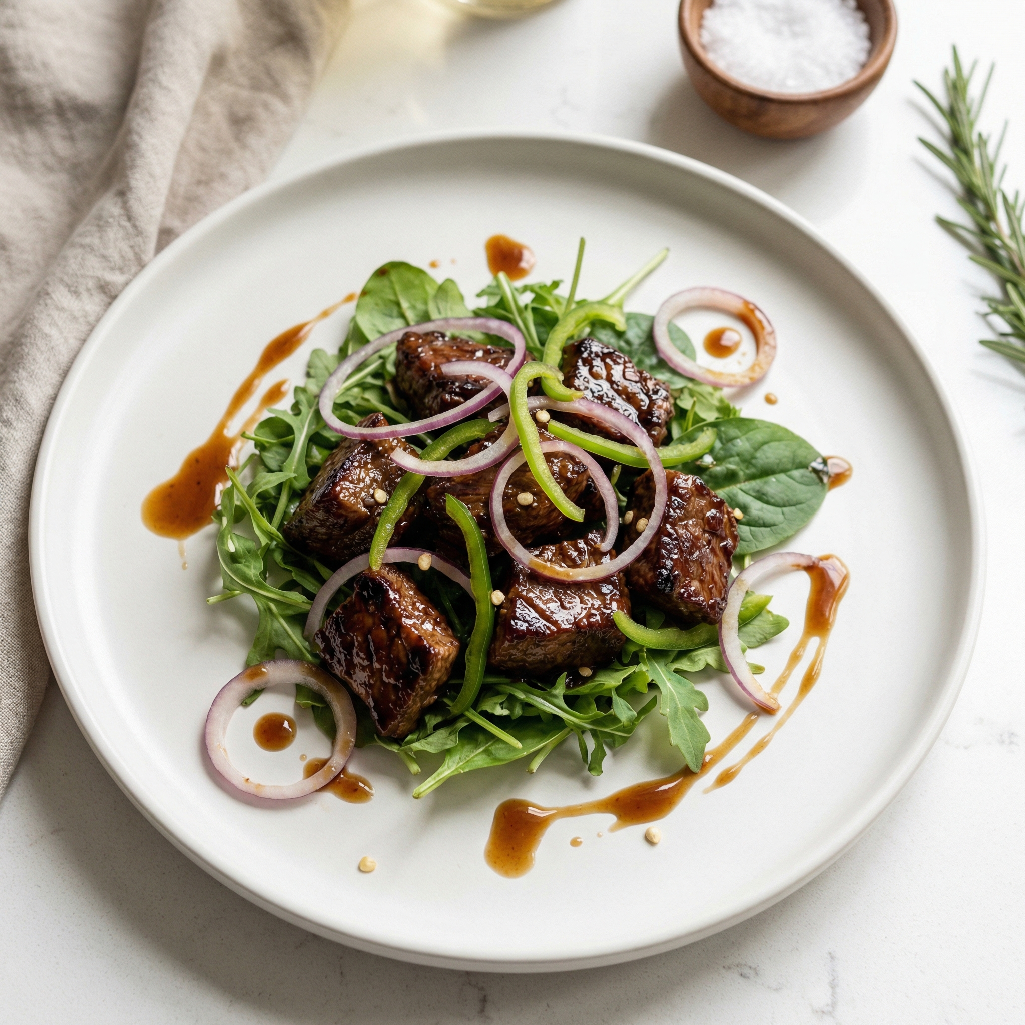 Beef Tip Salad Topping
