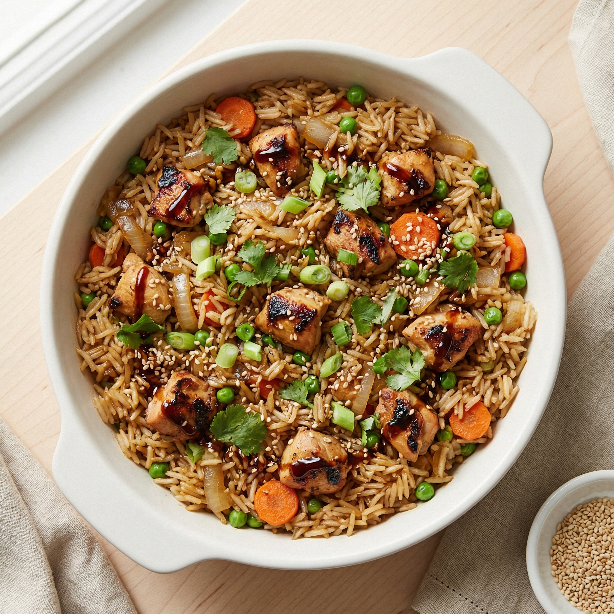 Hibachi Chicken and Rice Casserole
