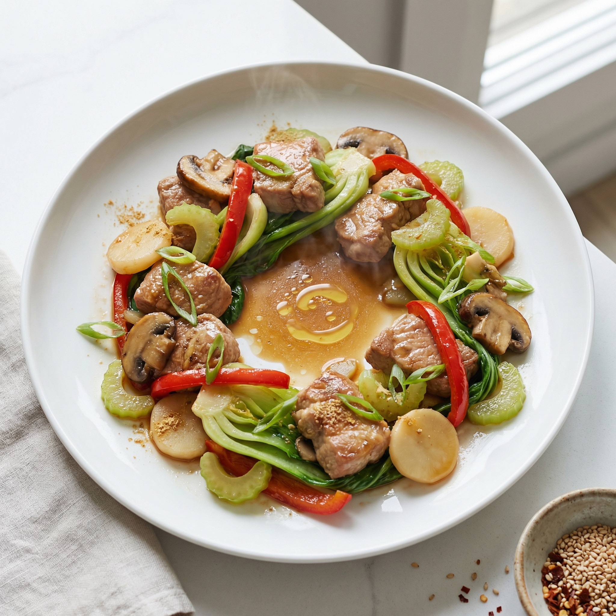 Stir-Fried Pork Chop Suey