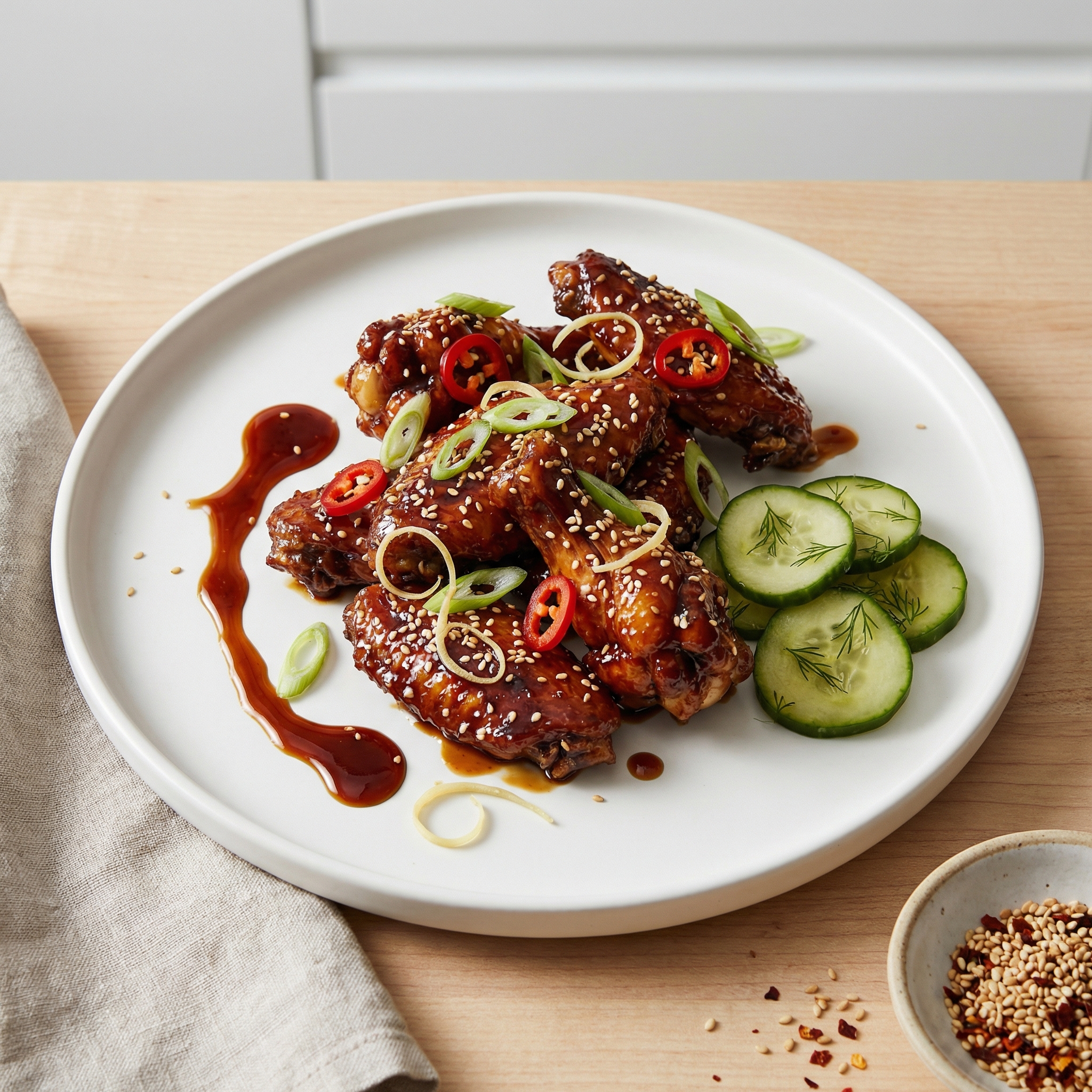 Molasses-Glazed Chicken Wings