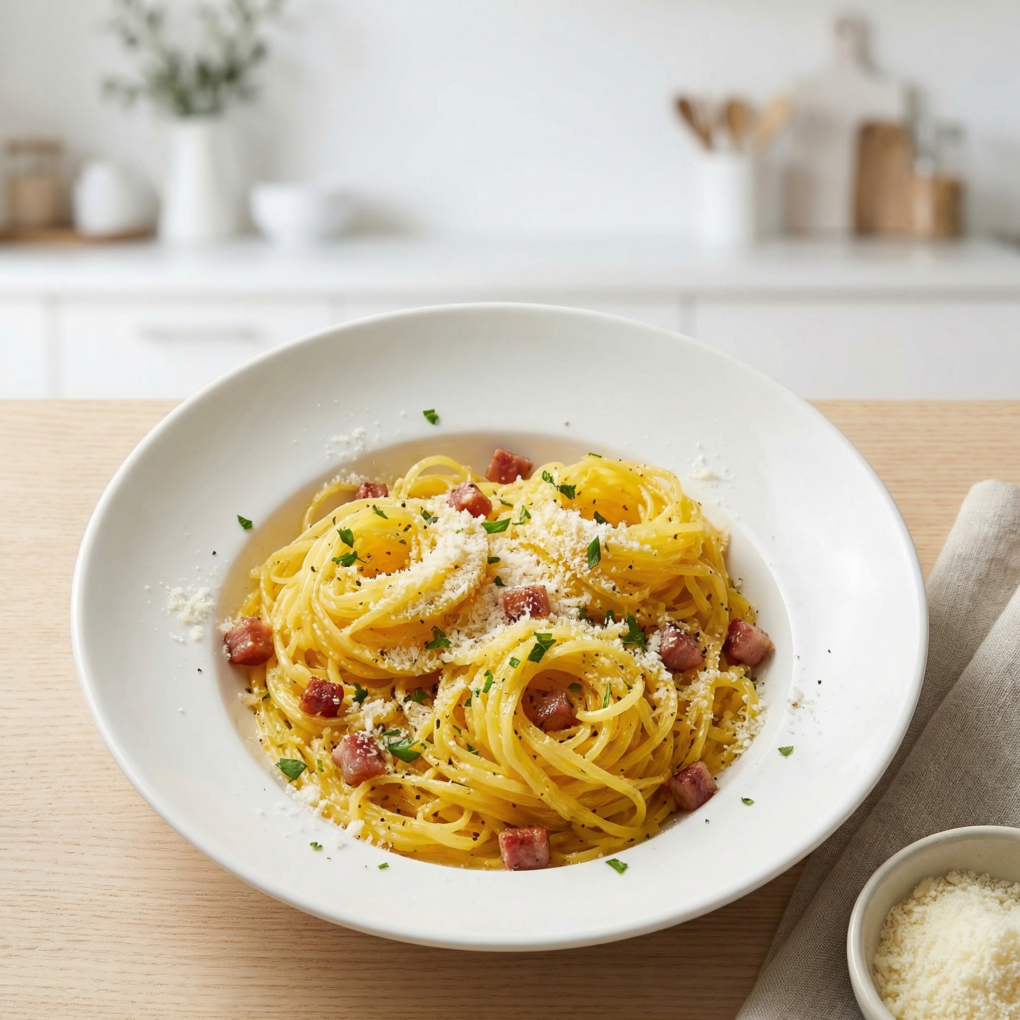 Carbonara-Style Spaghetti Squash