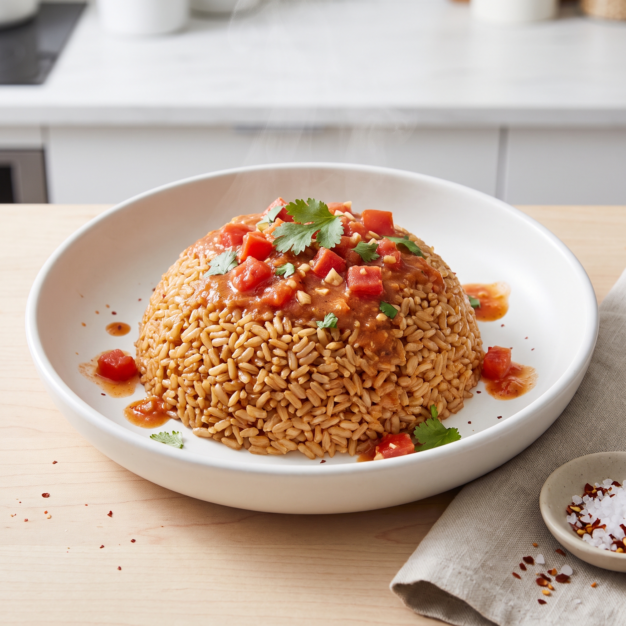 Spanish-Style Brown Rice Pilaf