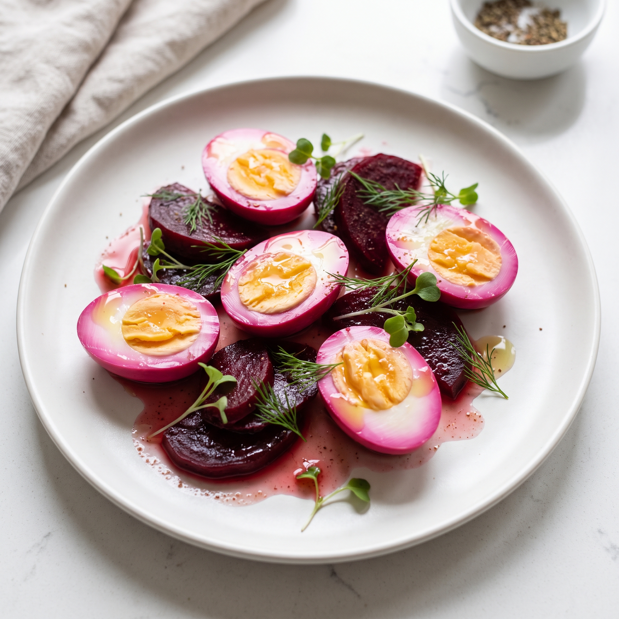 Speedy Beet-Pickled Eggs