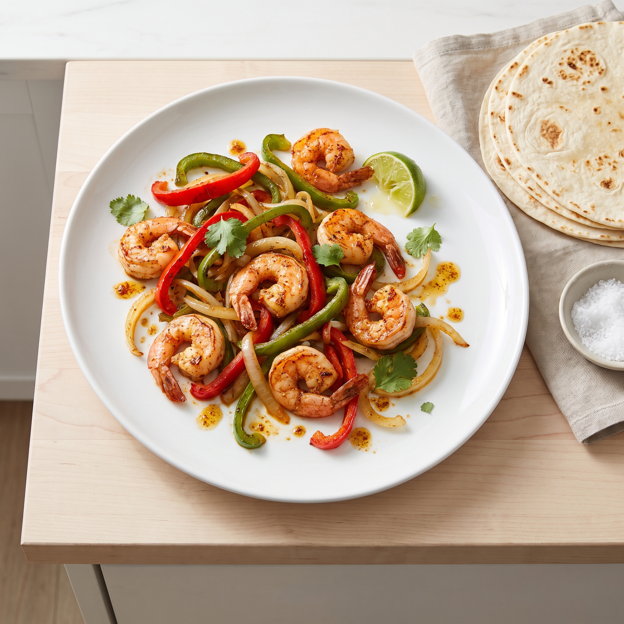 Speedy Weeknight Shrimp Fajitas