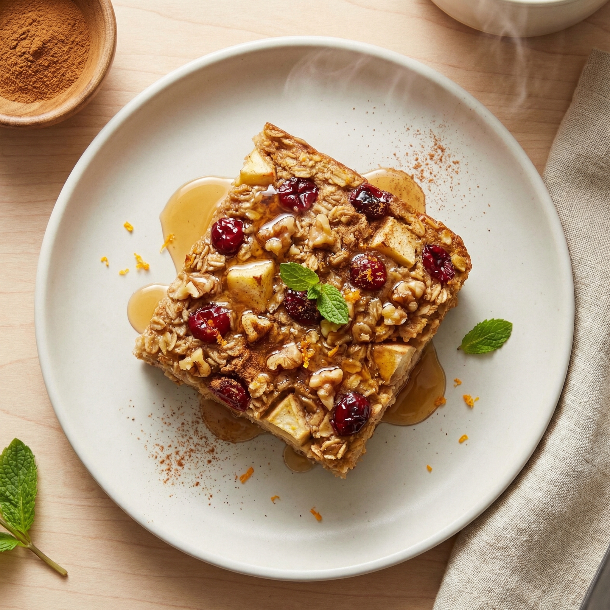 Baked Cranberry Oatmeal