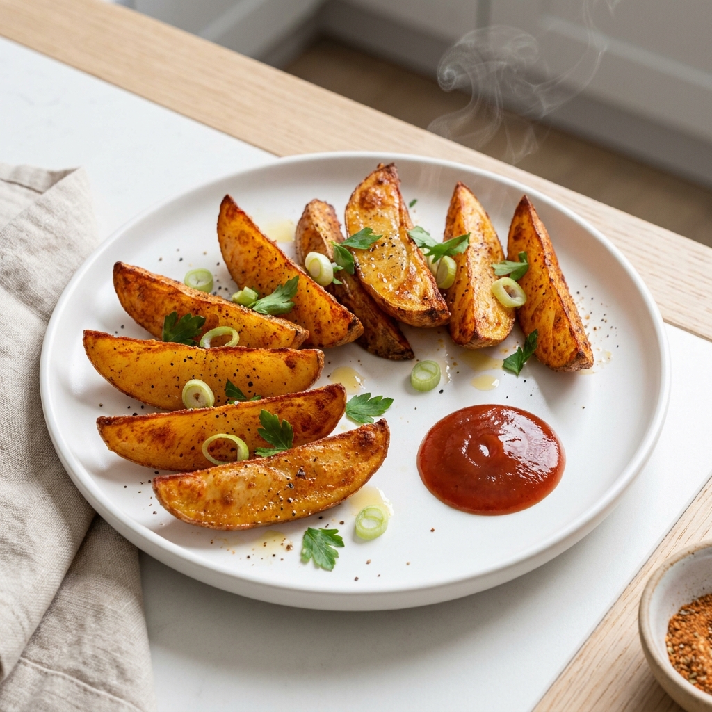 Spiced Cajun Potato Wedges