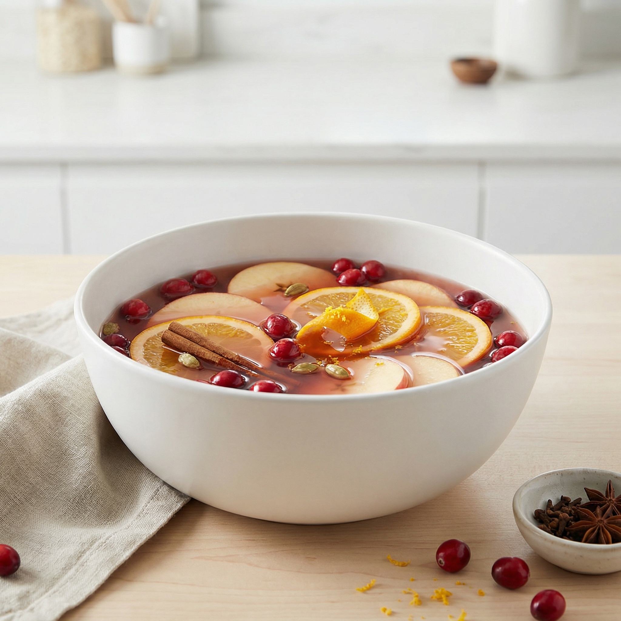 Hot Spiced Cranberry-Orange Punch