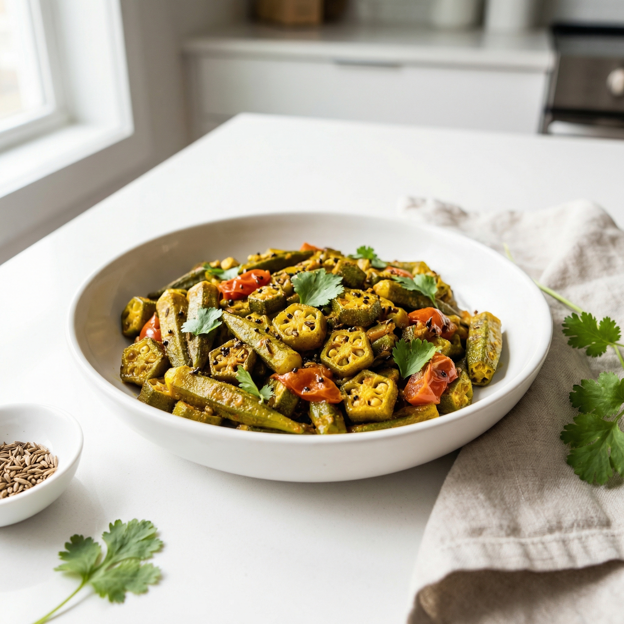 Quick and Easy Indian-Style Okra