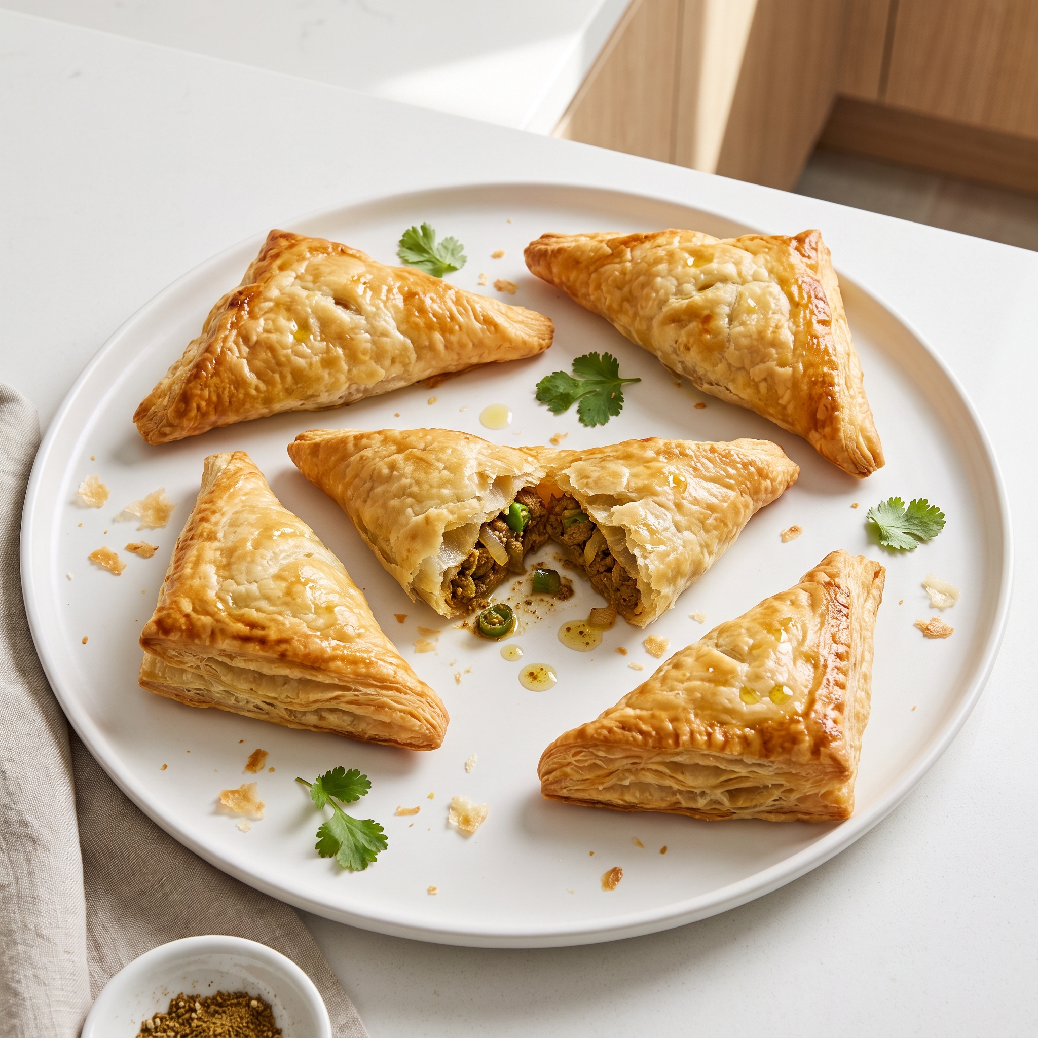 Spiced Lamb Puff Pastry Patties