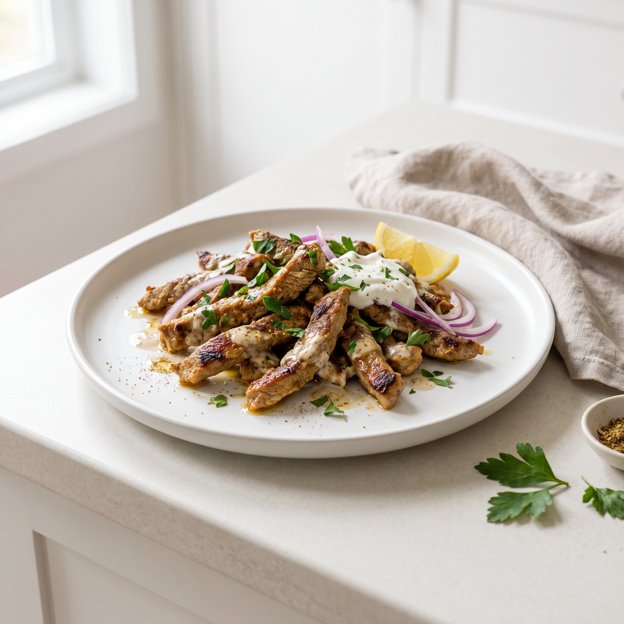 Spiced Lamb Shawarma Strips