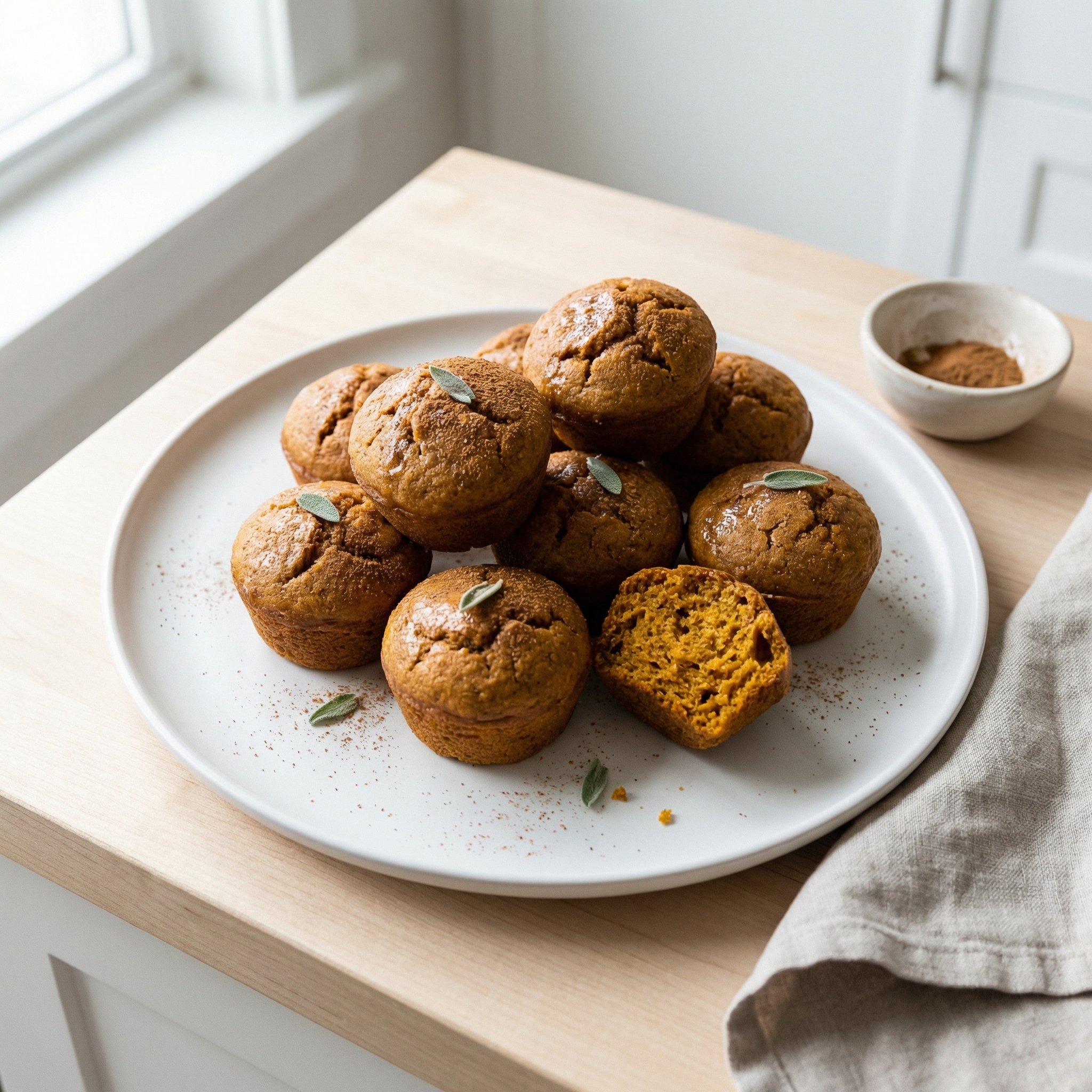 Kim's Virtuous Mini Pumpkin Muffins