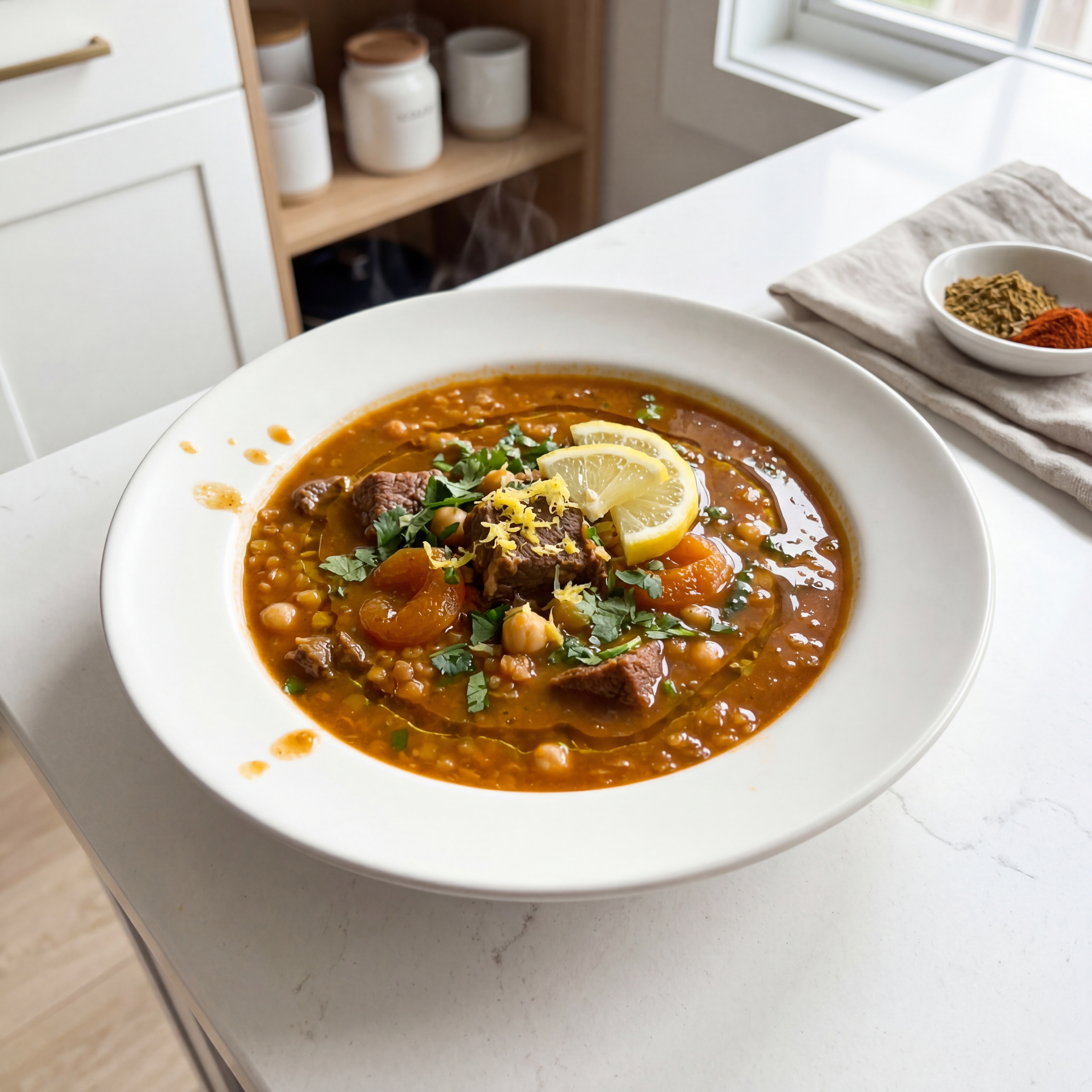 Moroccan Beef and Lentil Stew