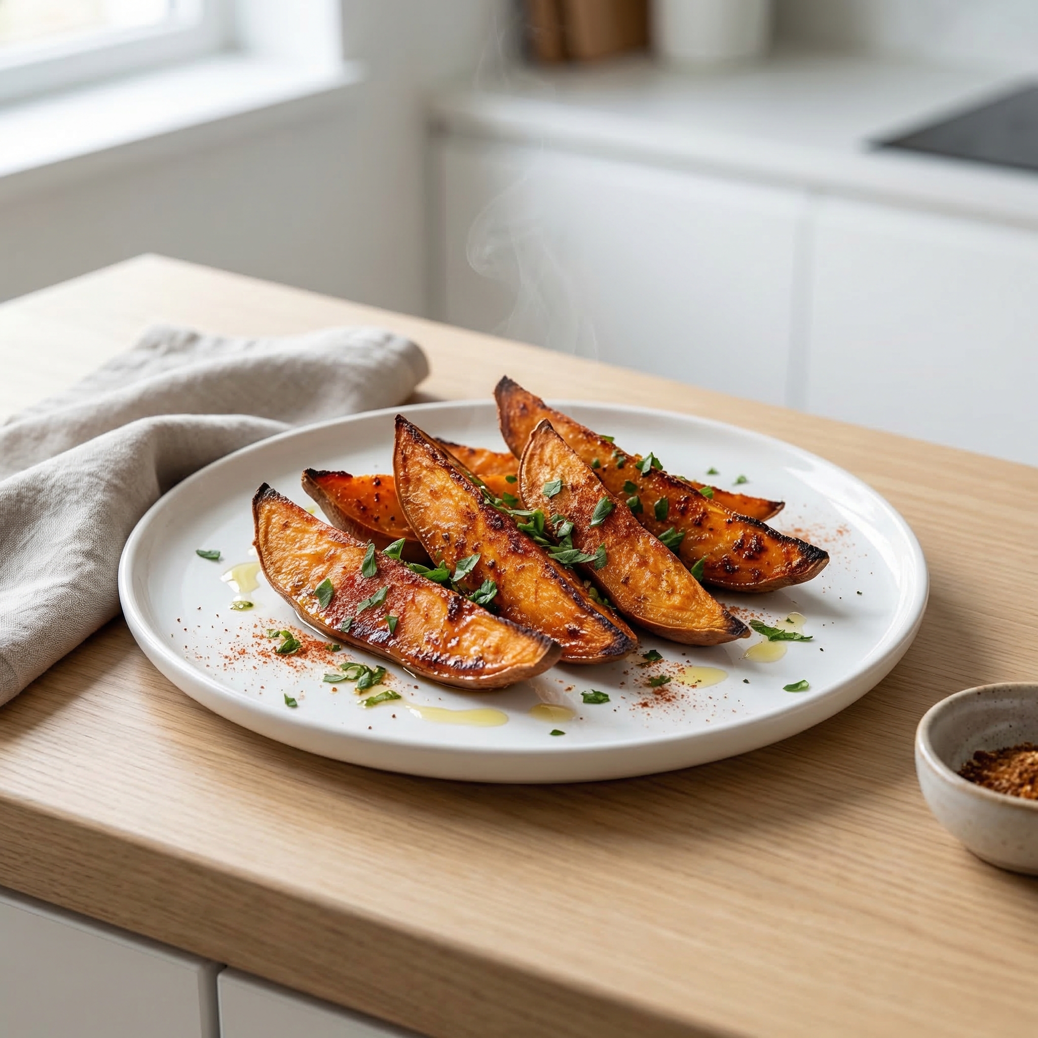 Spiced Sweet Potato Wedges