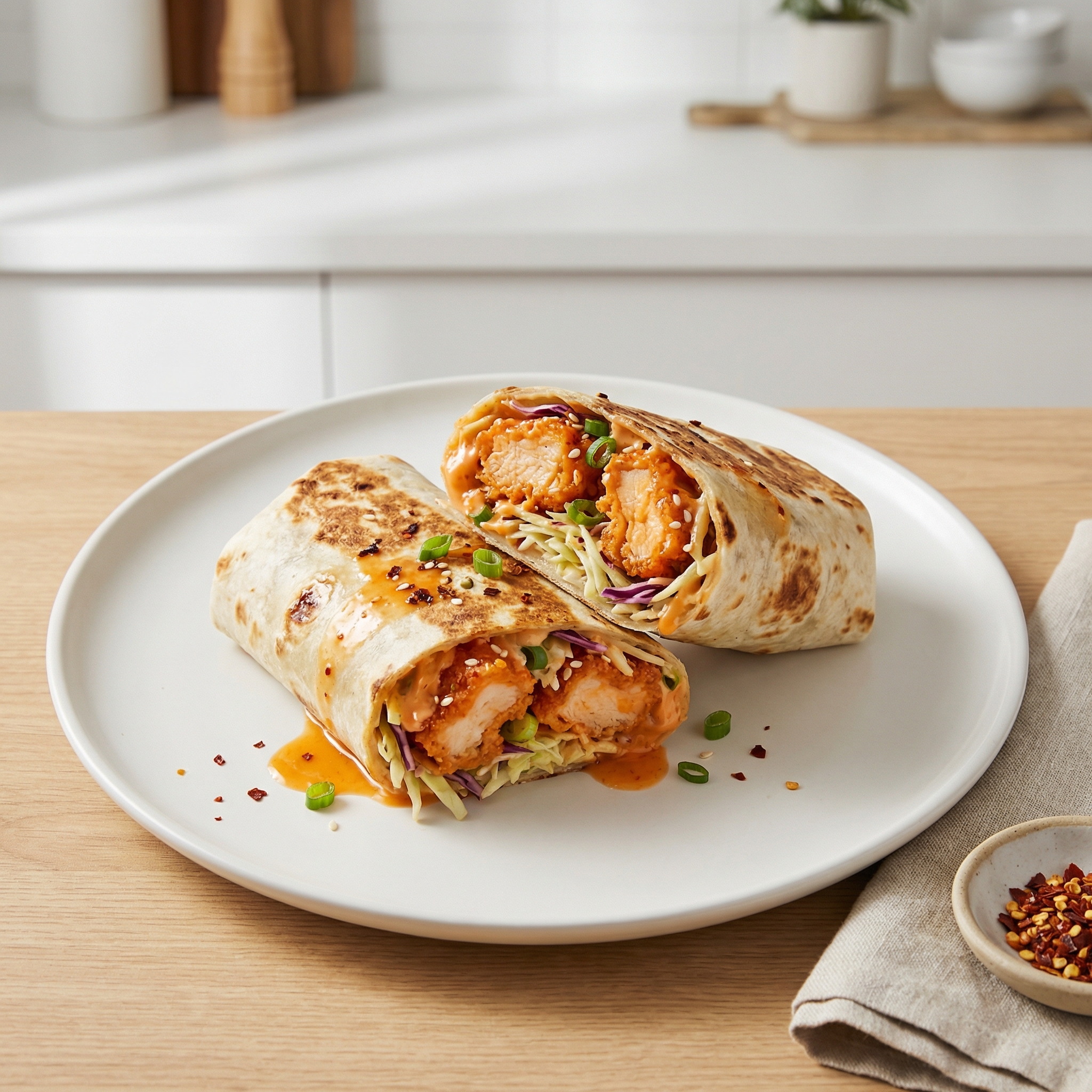 Bang Bang Chicken Burrito Wrap