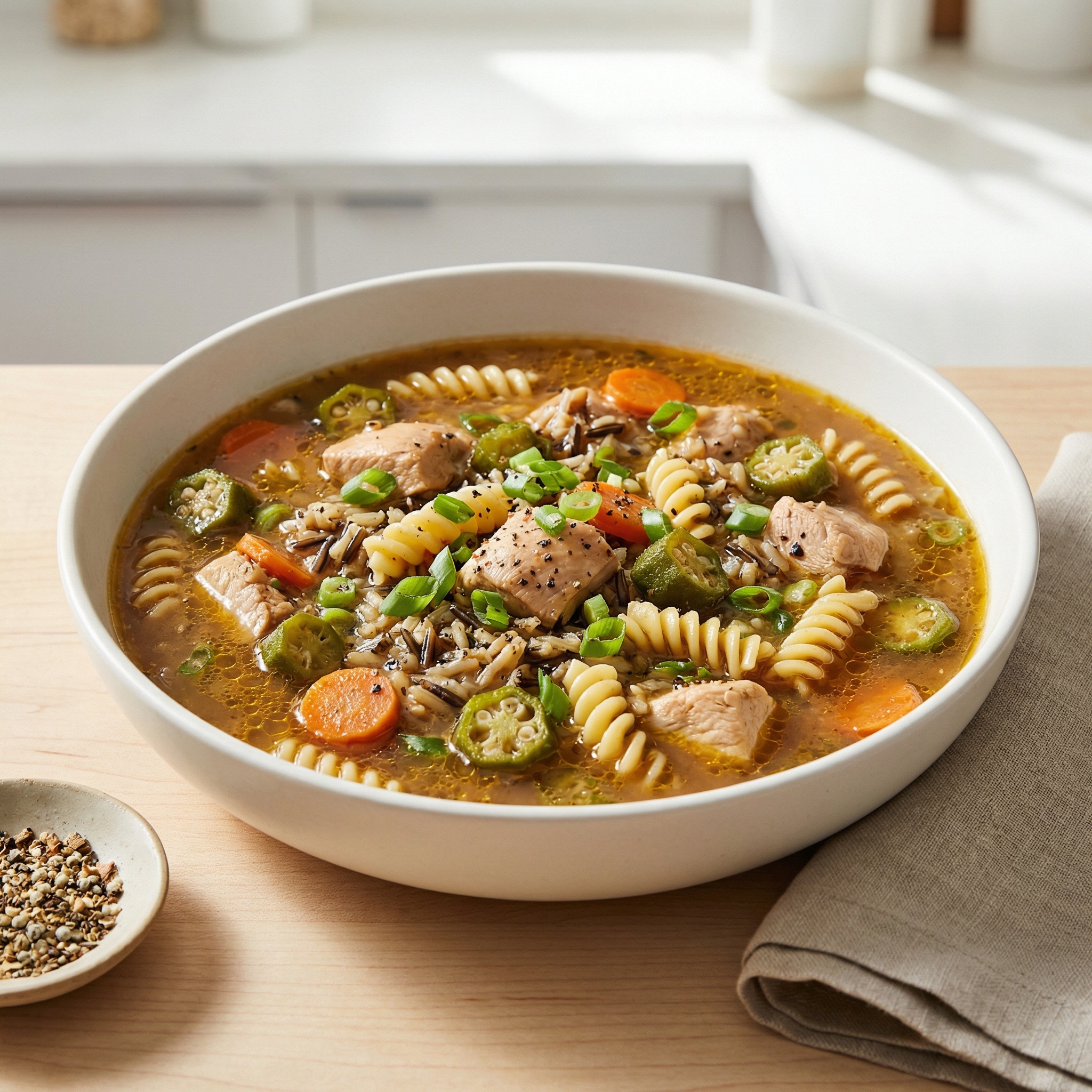 Creole-Style Chicken Gumbo Soup