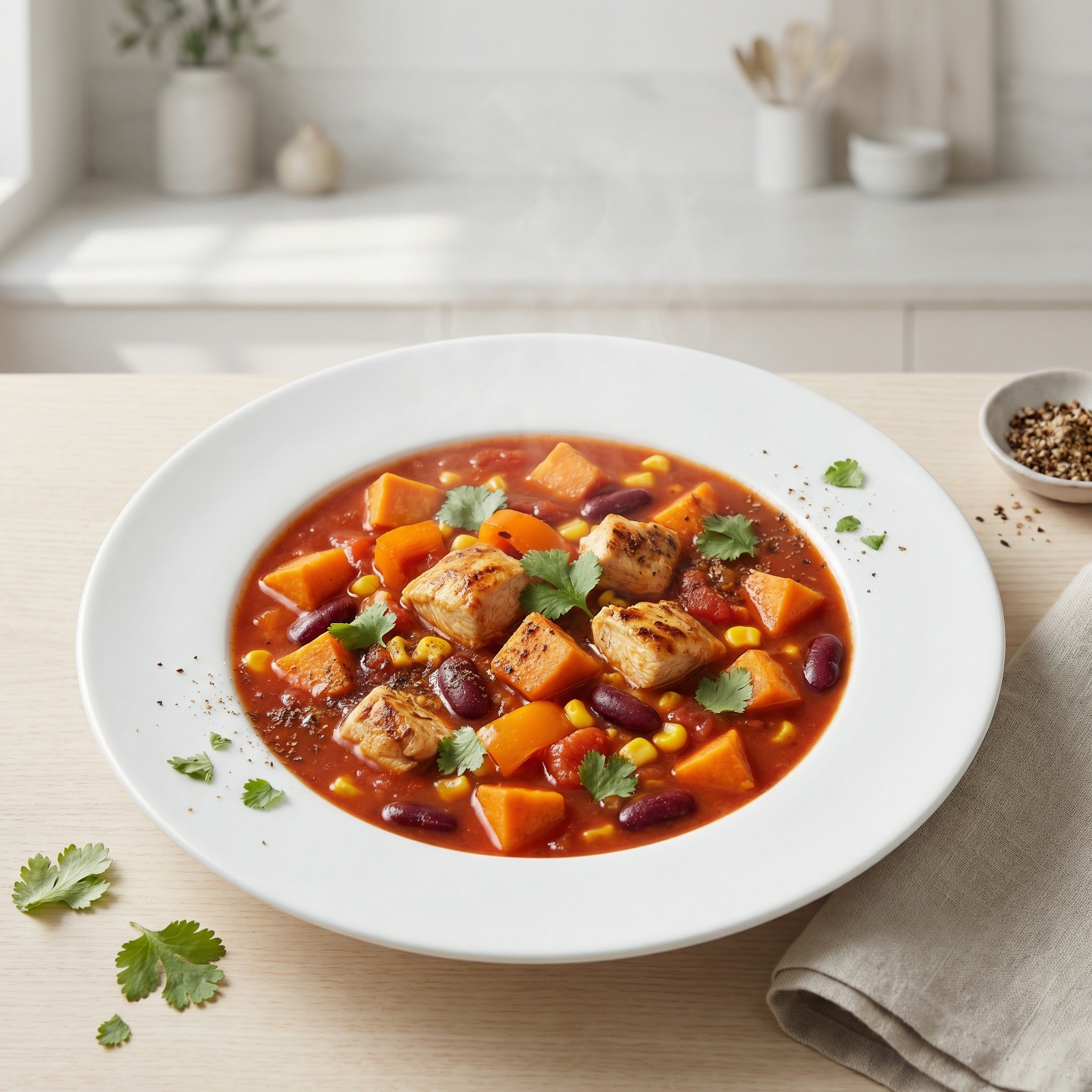 Fiery Chicken & Sweet Potato Stew