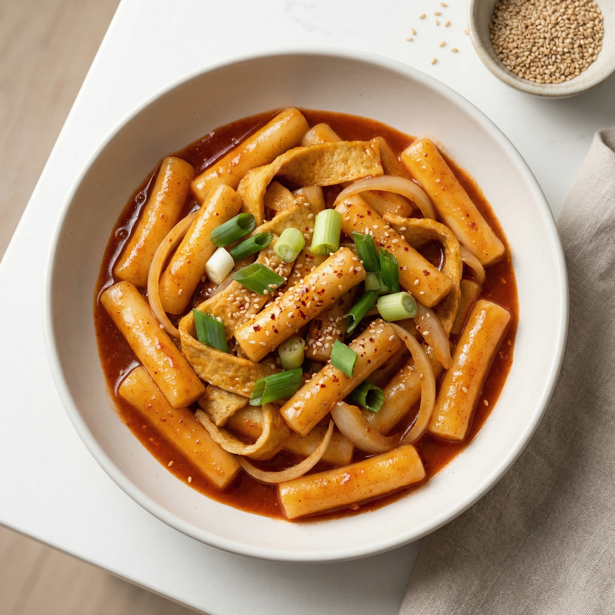 Korean Spicy Tteokbokki Rice Cakes