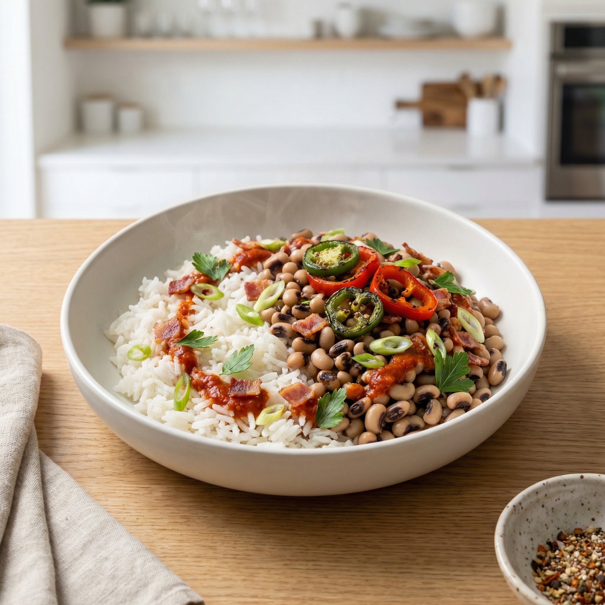 Spicy Hoppin’ John with Black‑Eyed Peas and Rice