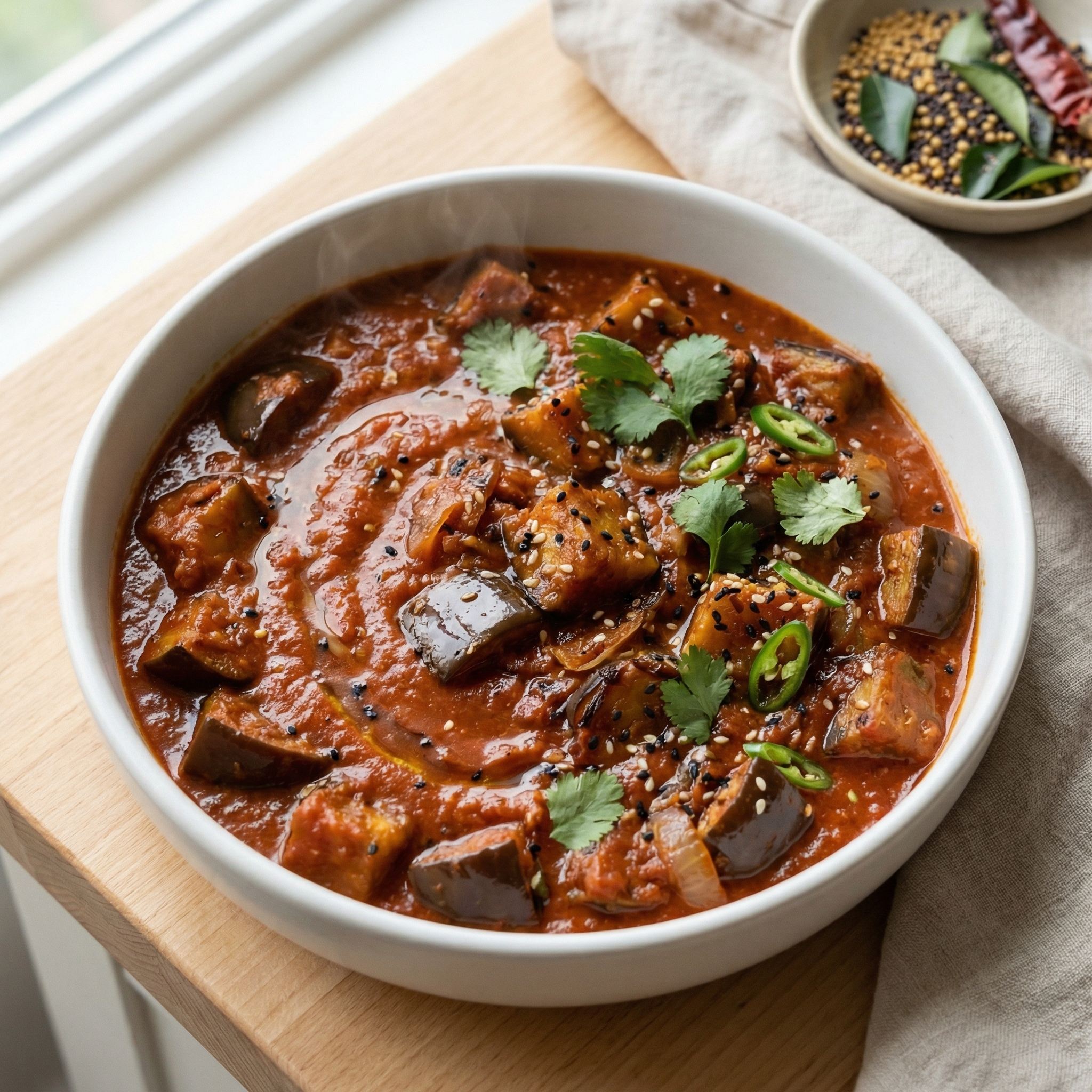 Spiced Brinjal (Hot Eggplant)